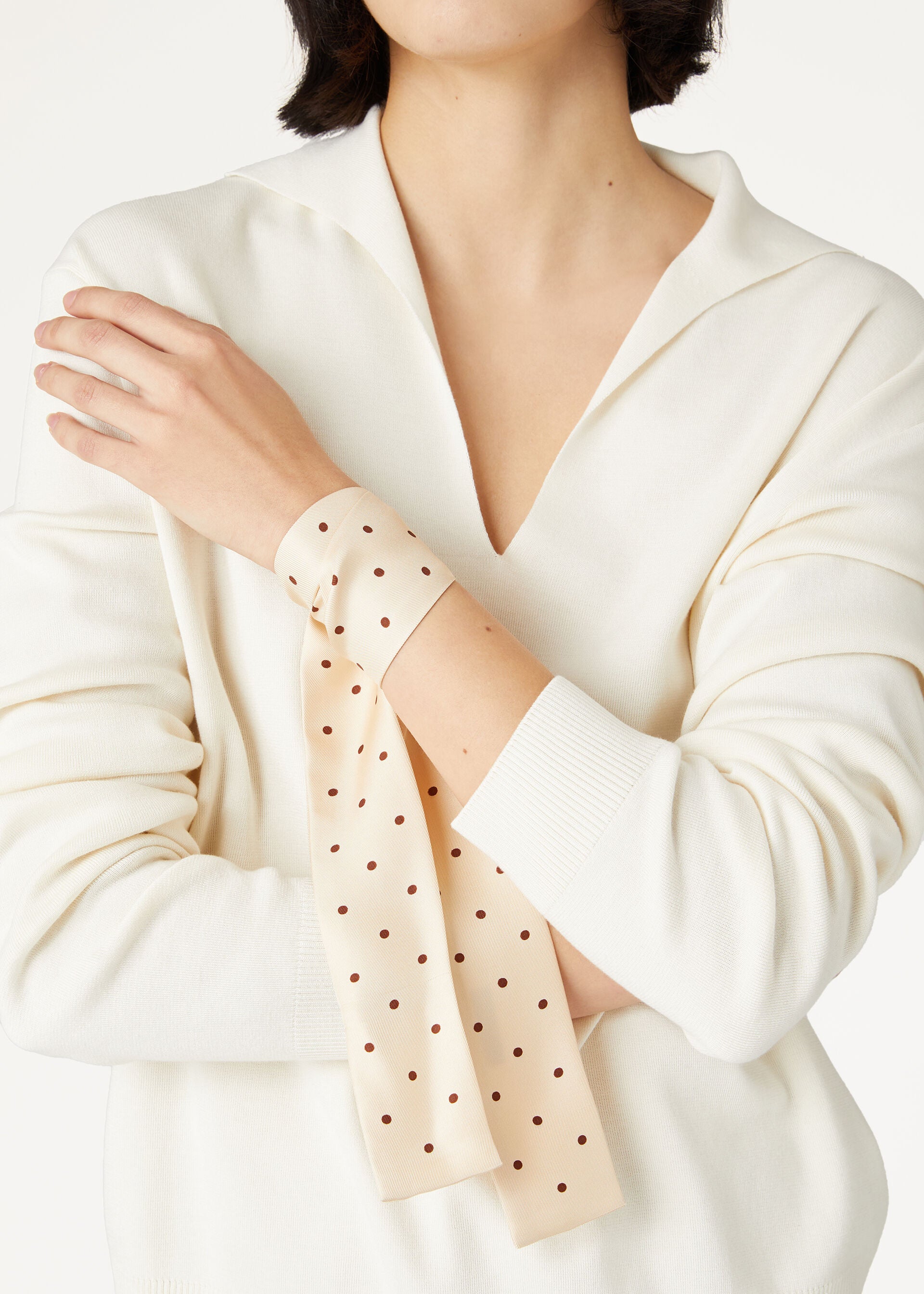 Pois Tie Band - Lotus Root/Brown