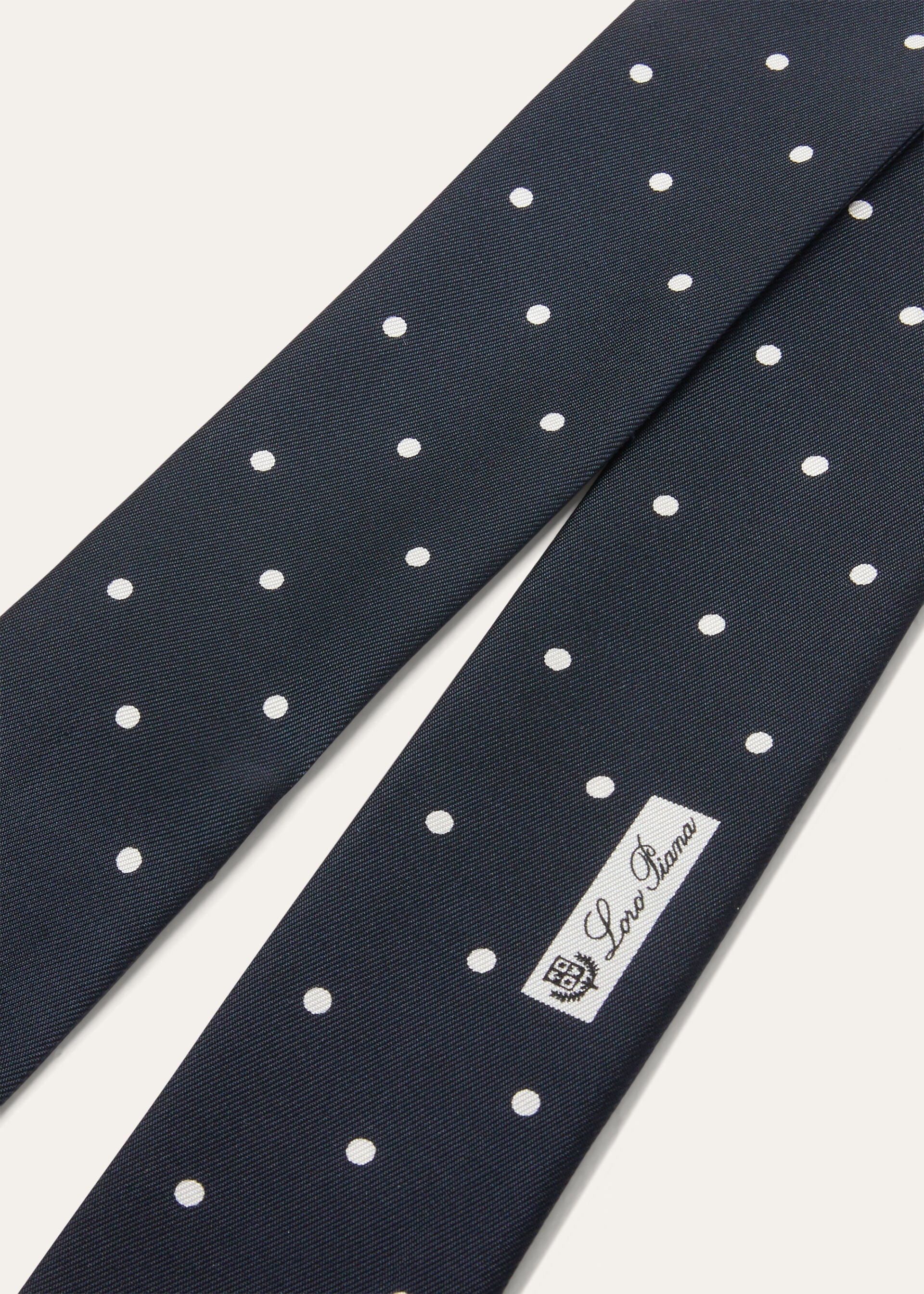 Pois Tie Band - Blue Navy/White
