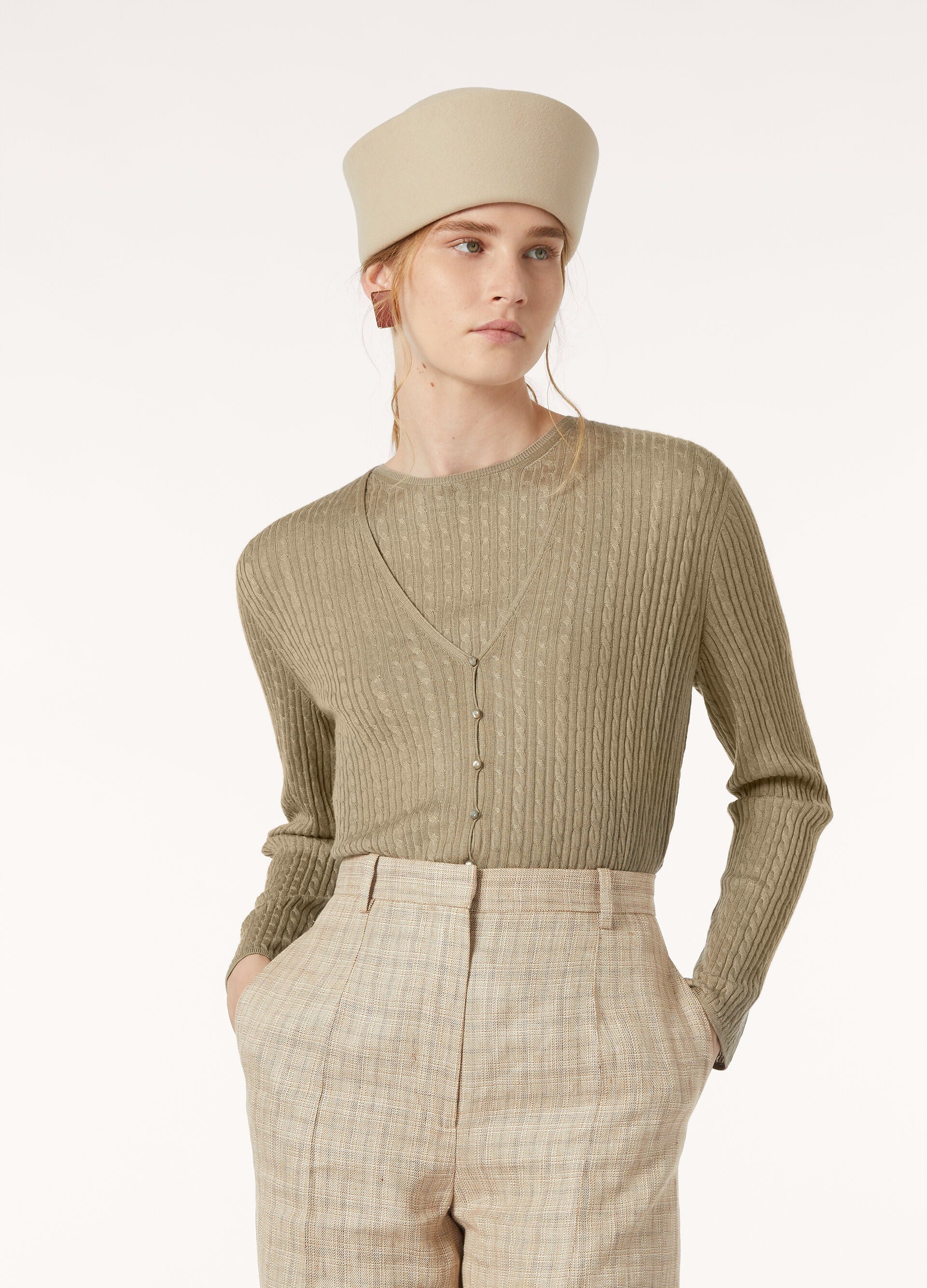 Rimella Cardigan - Dried Taragon