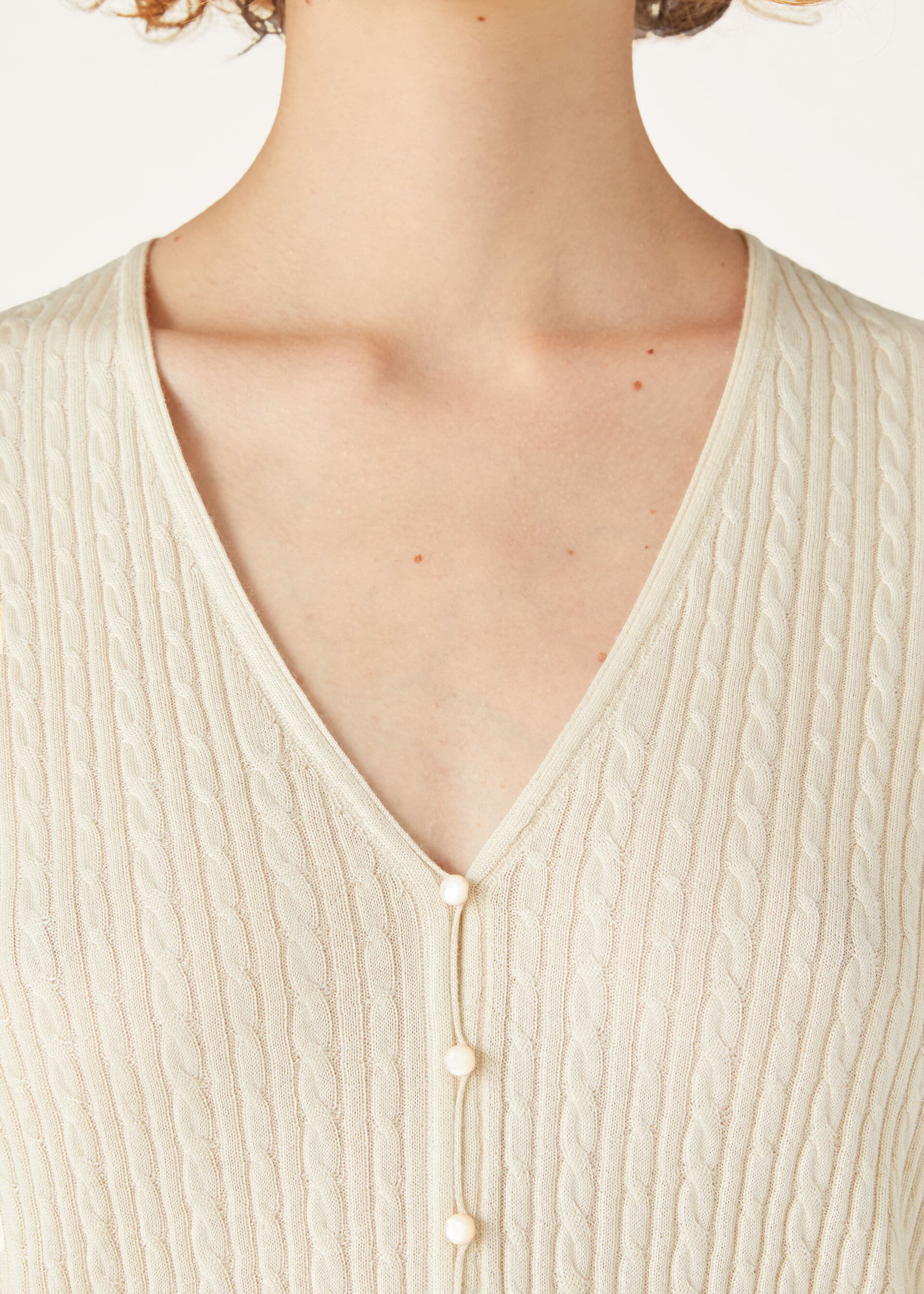 Rimella Cardigan - Cashew Cream