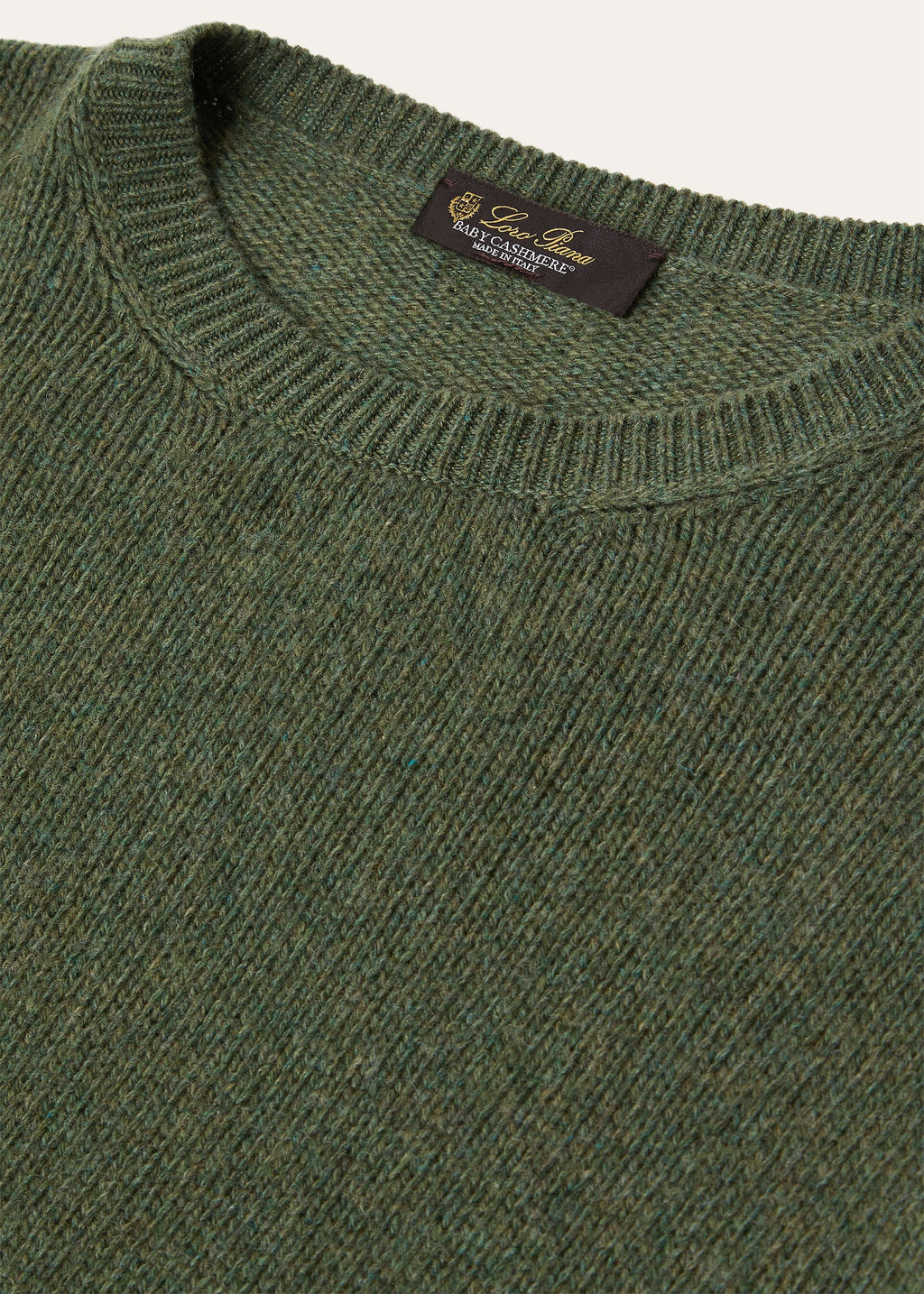 Fobello Crewneck - Green Kelp Melange