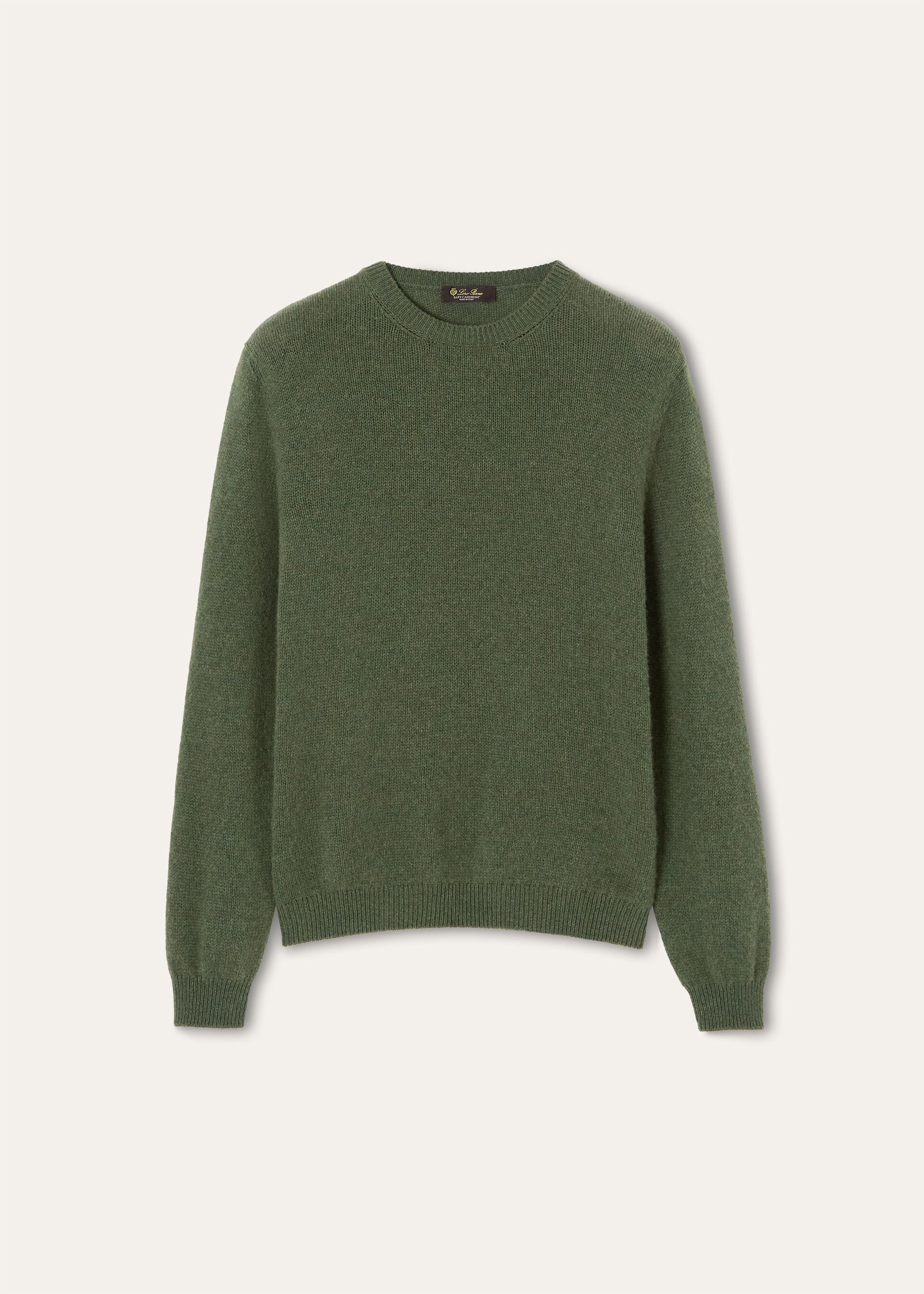 Fobello Crewneck - Green Kelp Melange