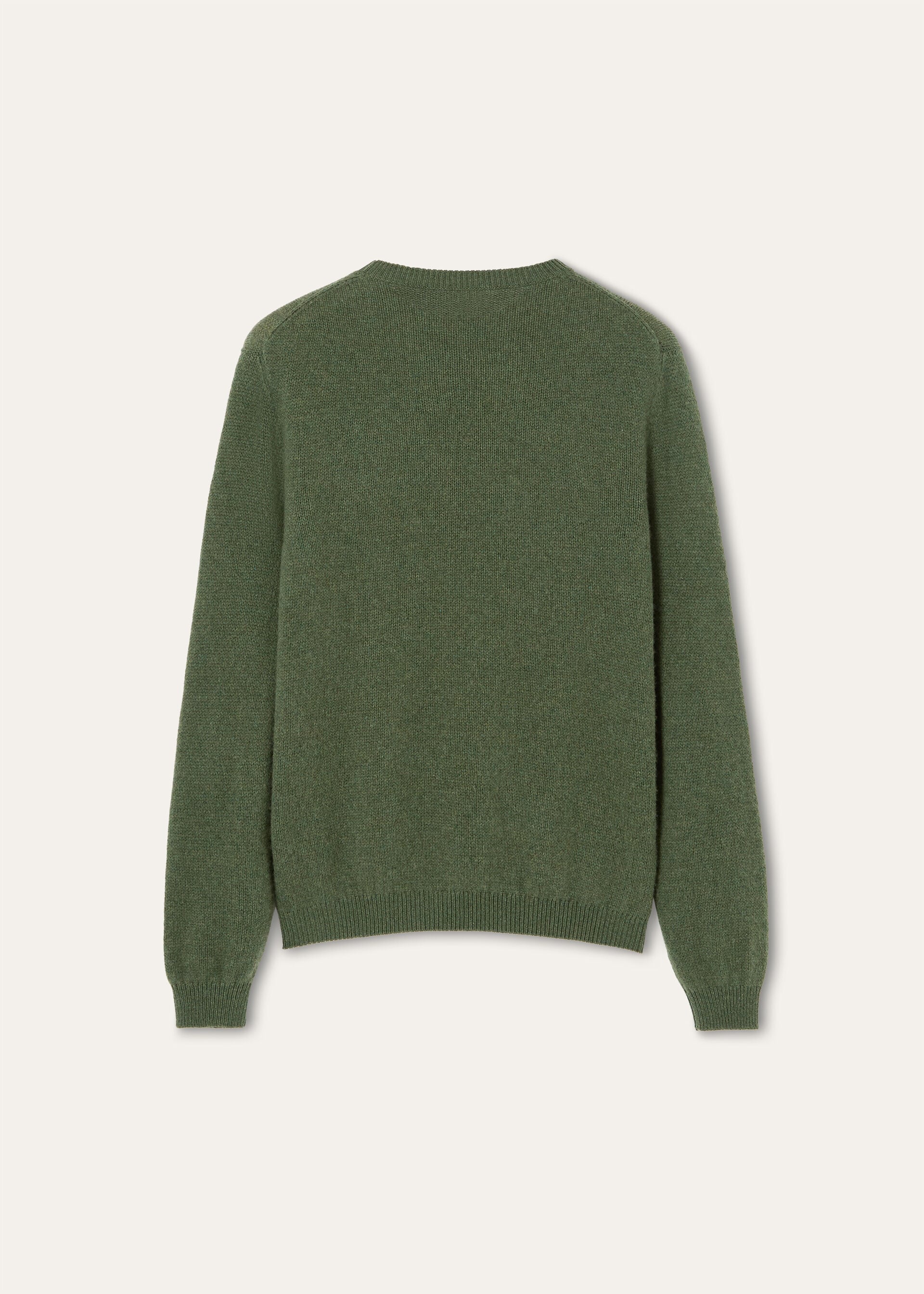 Fobello Crewneck - Green Kelp Melange