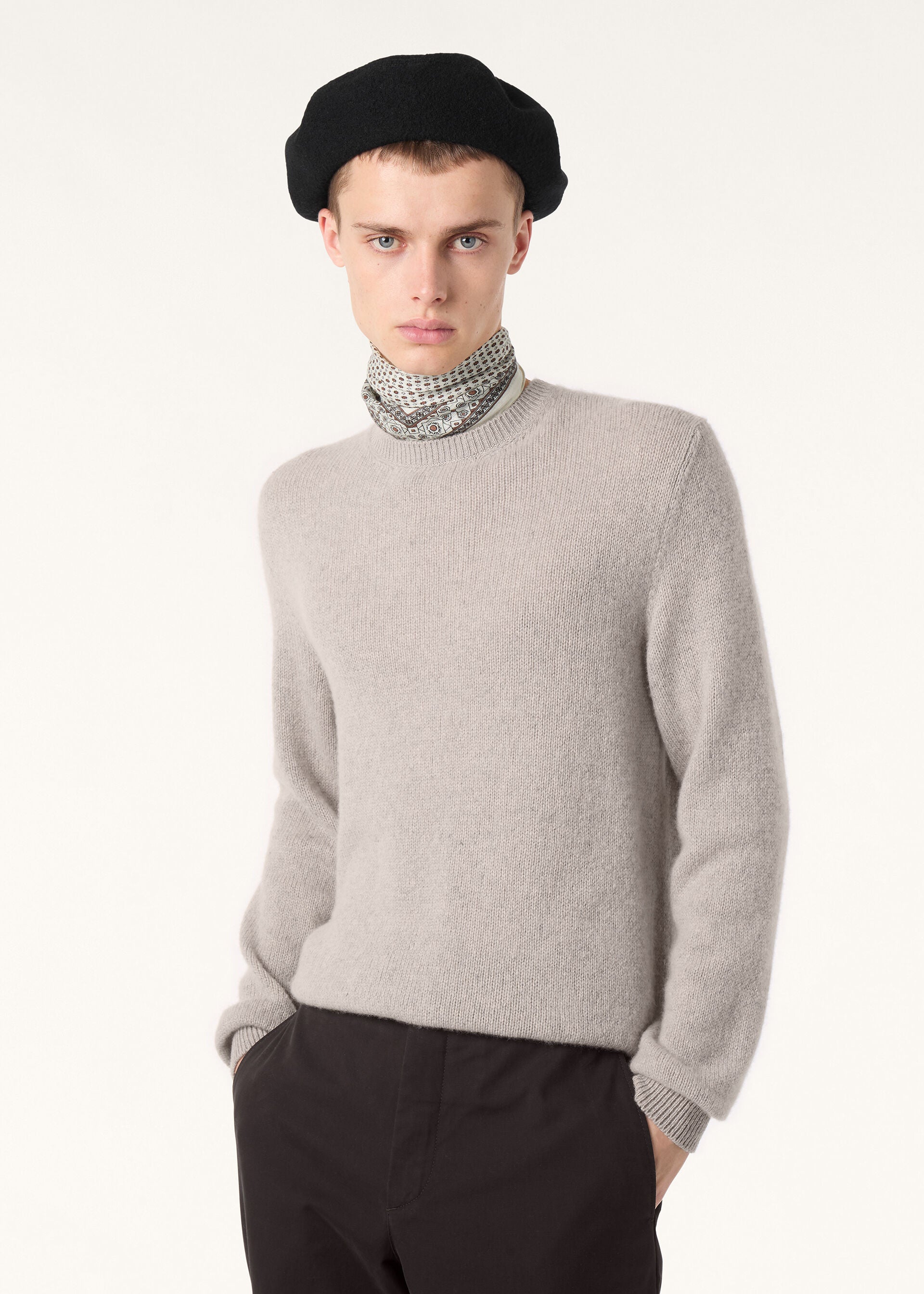 Fobello Crewneck - Foggy Grey Melange