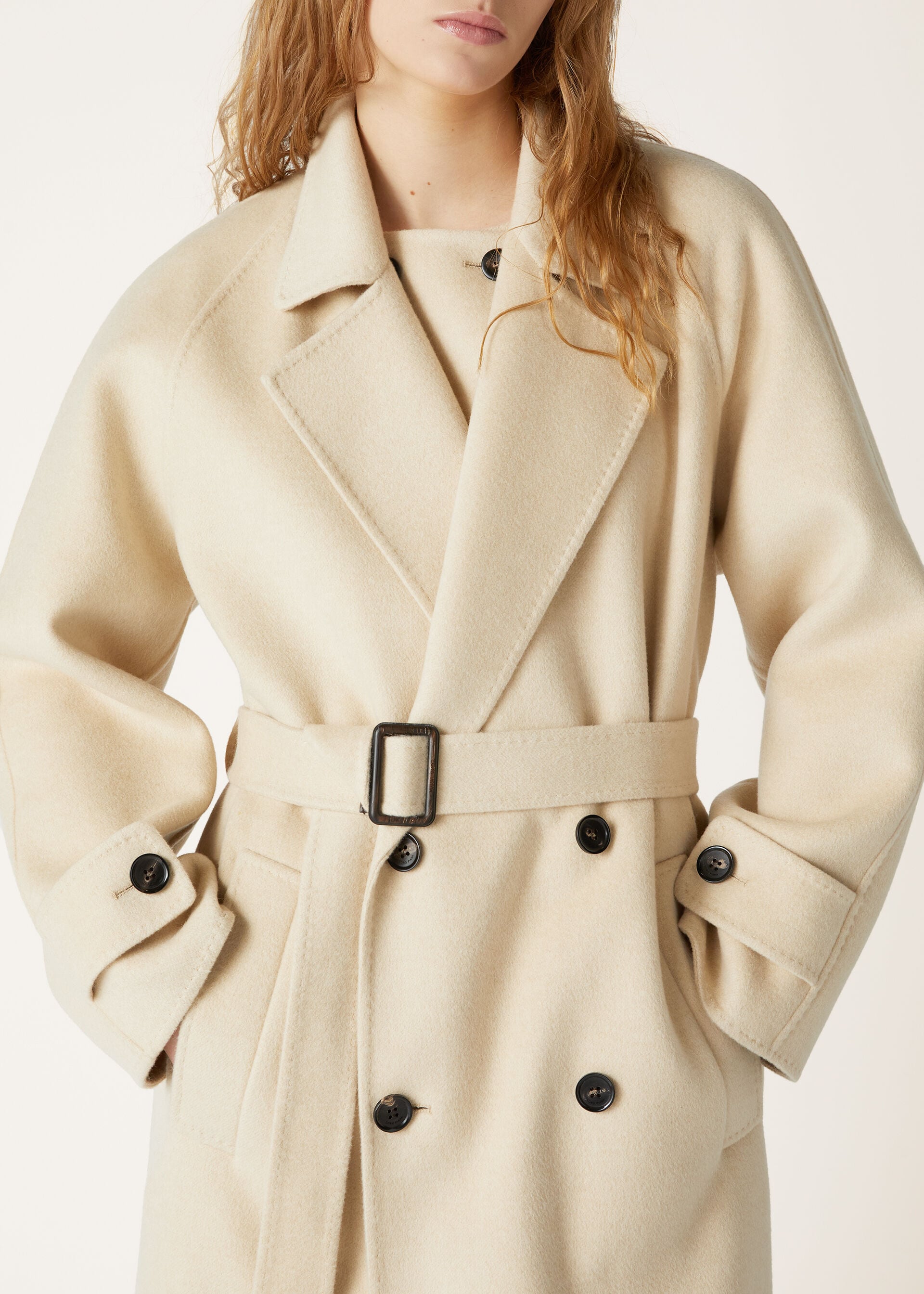 Foster Coat - Creamy Cashmere Melange