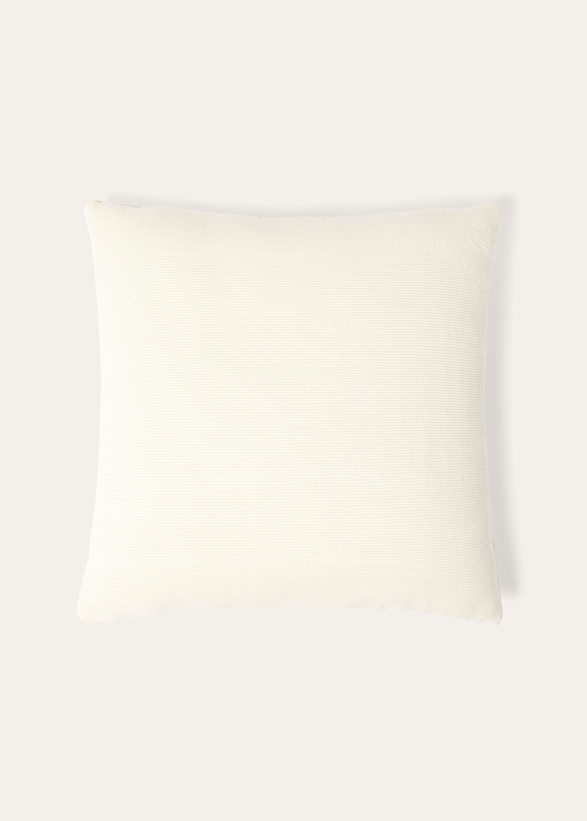 Suitcase Stripe Pillow - Nougat/Ancient Paper/Cord Melange/White