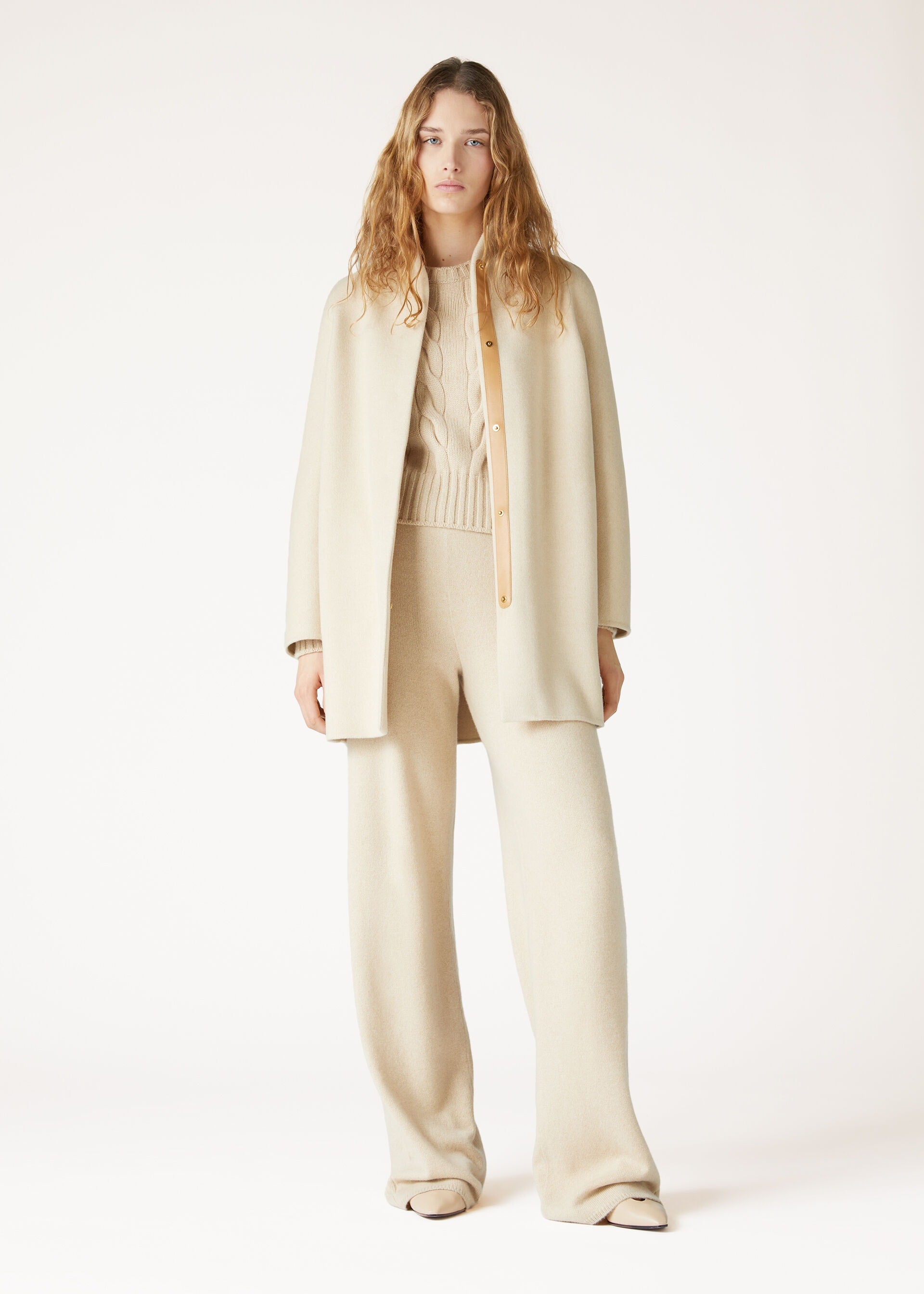 Scotty Coat - Creamy Cashmere Melange