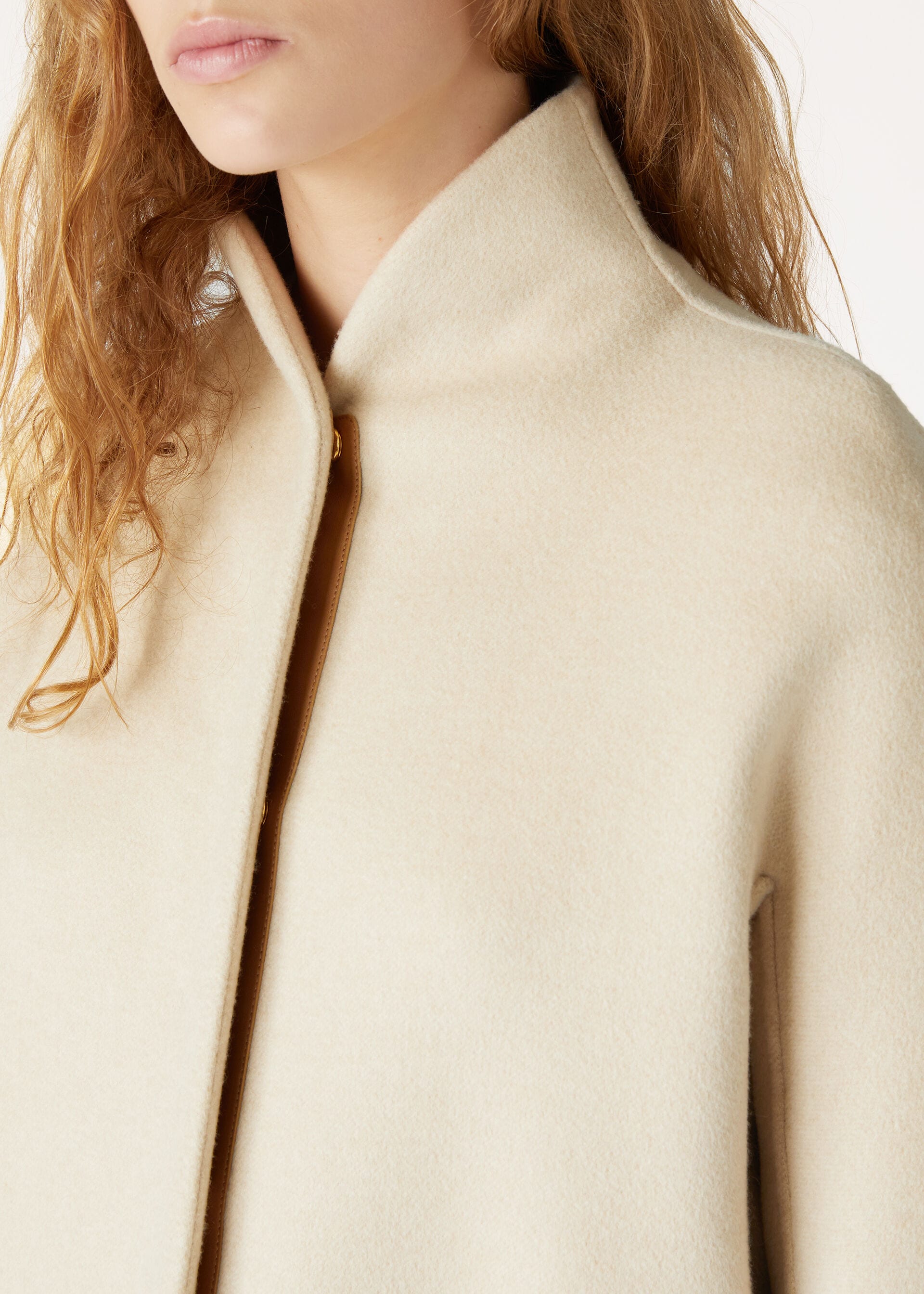 Scotty Coat - Creamy Cashmere Melange