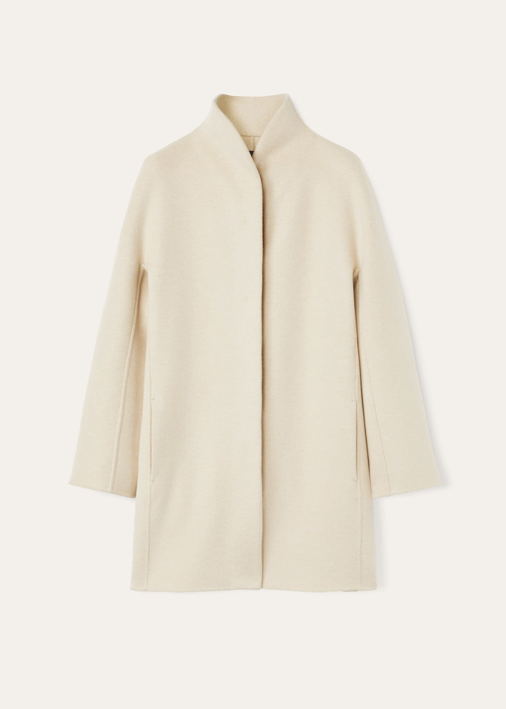 Scotty Coat - Creamy Cashmere Melange