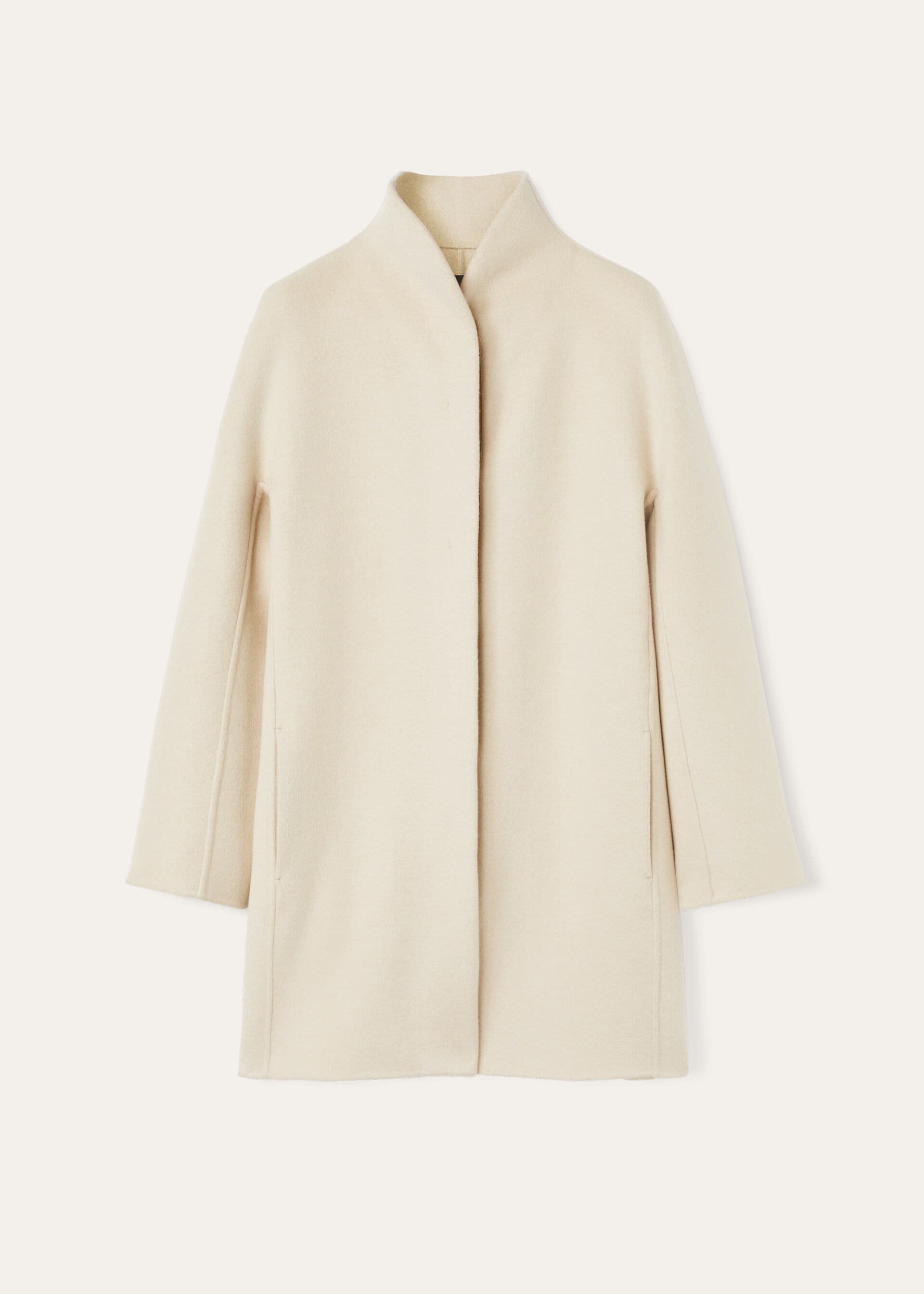 Scotty Coat - Creamy Cashmere Melange