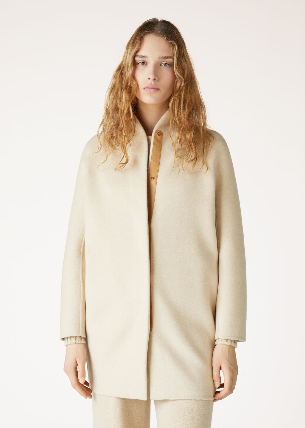 Scotty Coat - Creamy Cashmere Melange