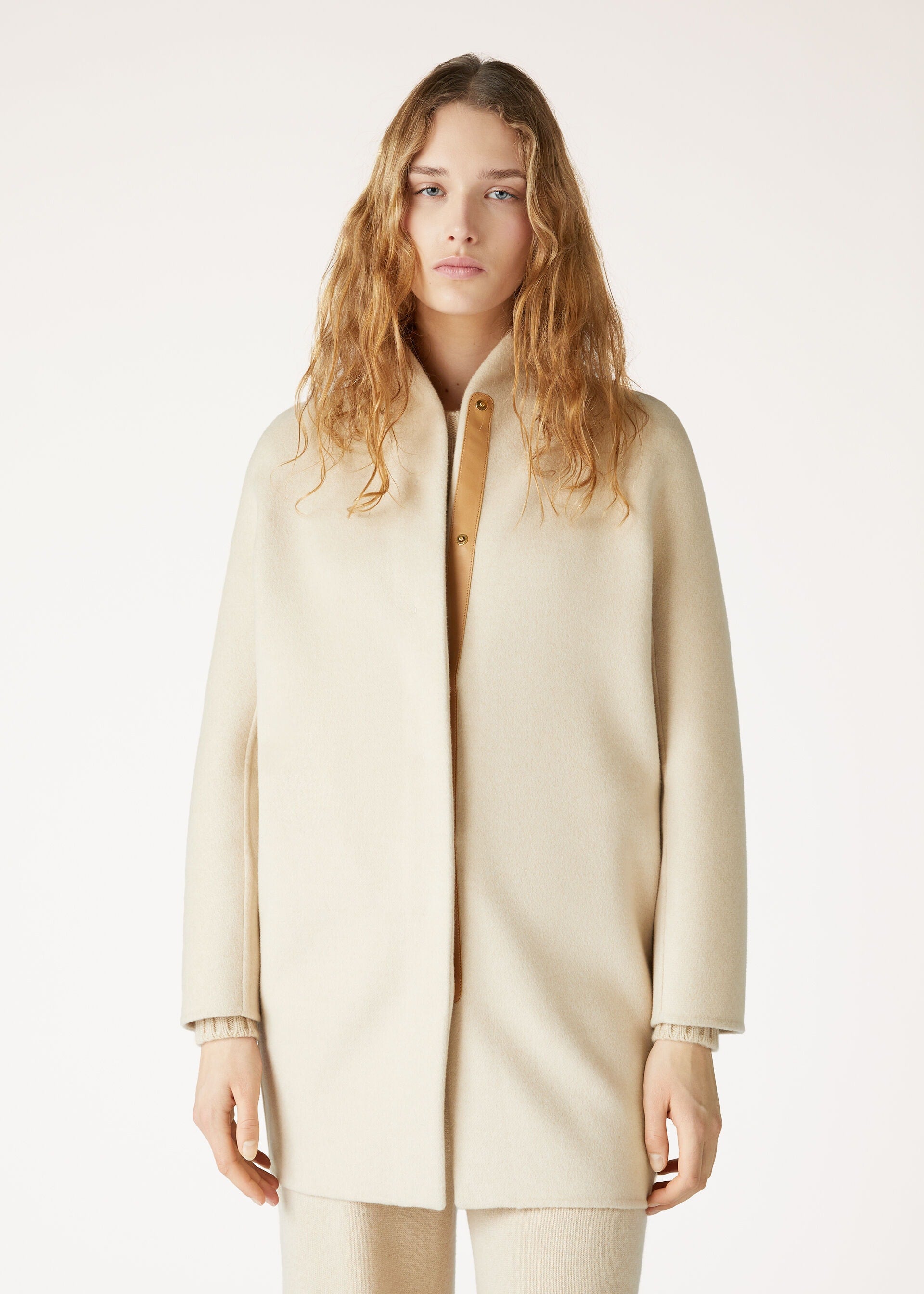 Scotty Coat - Creamy Cashmere Melange