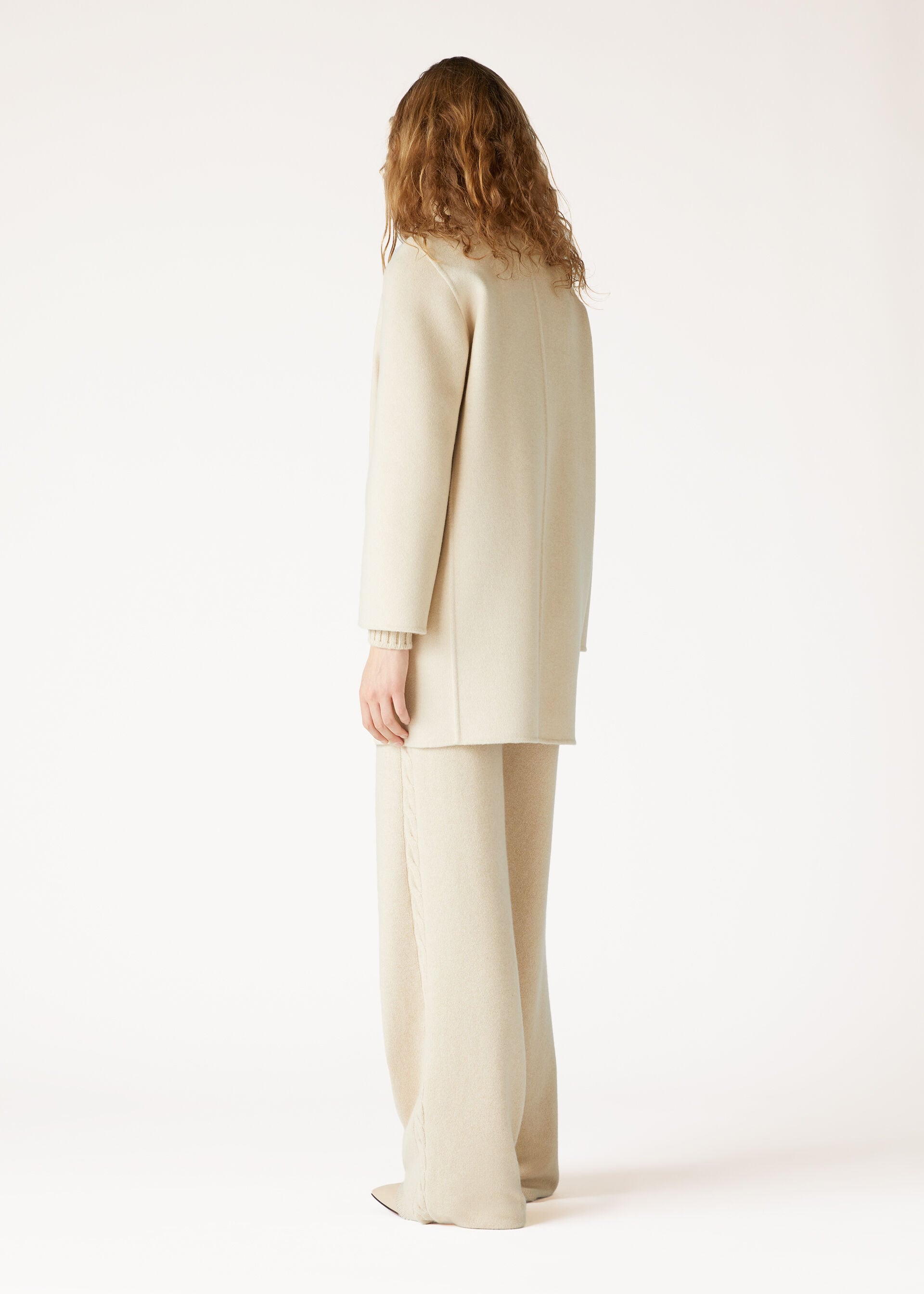 Scotty Coat - Creamy Cashmere Melange