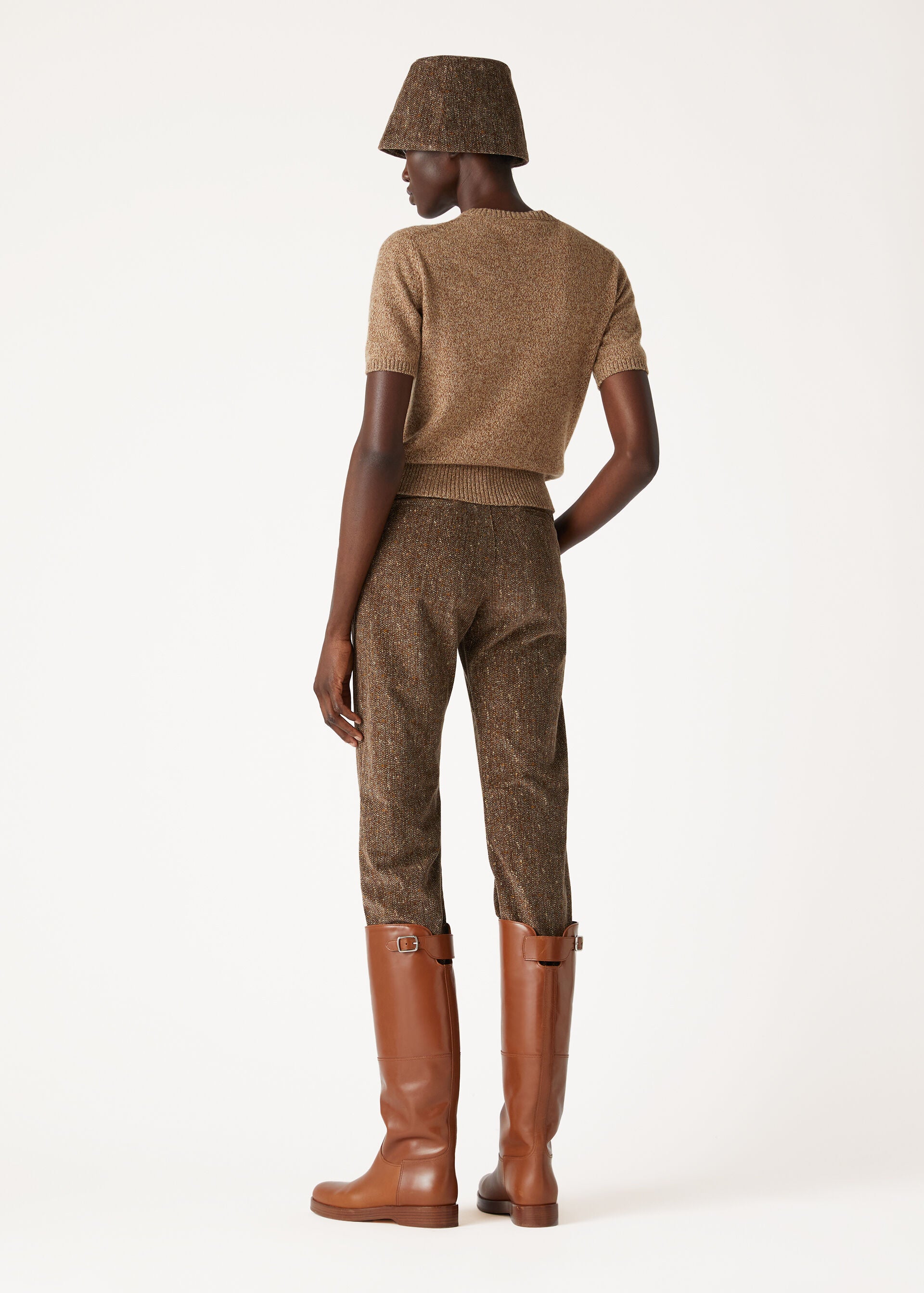 Treccia Crewneck - GOLDEN WHEAT-GINGERBREAD GOLD