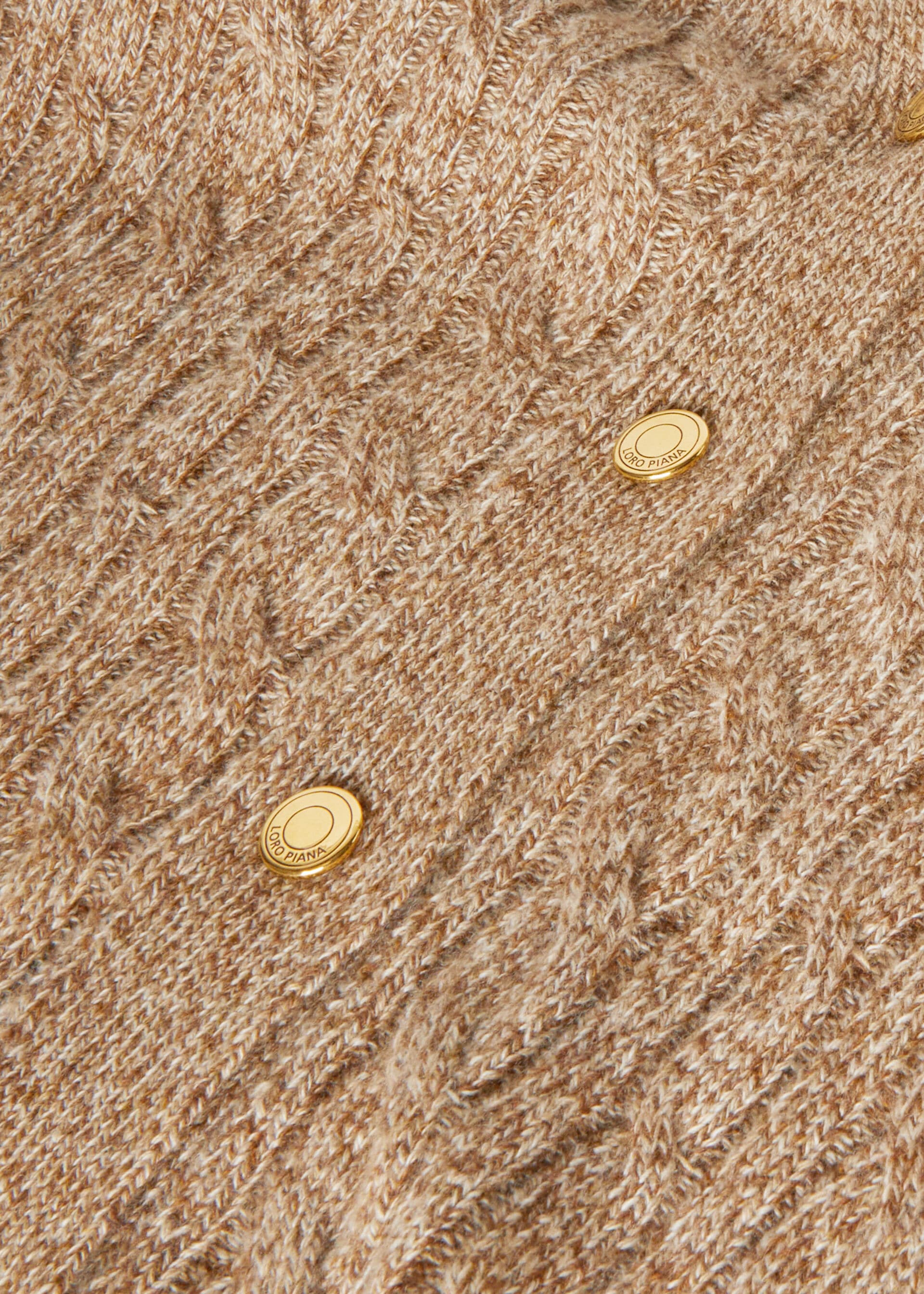 Treccia Cardigan - GOLDEN WHEAT-GINGERBREAD GOLD