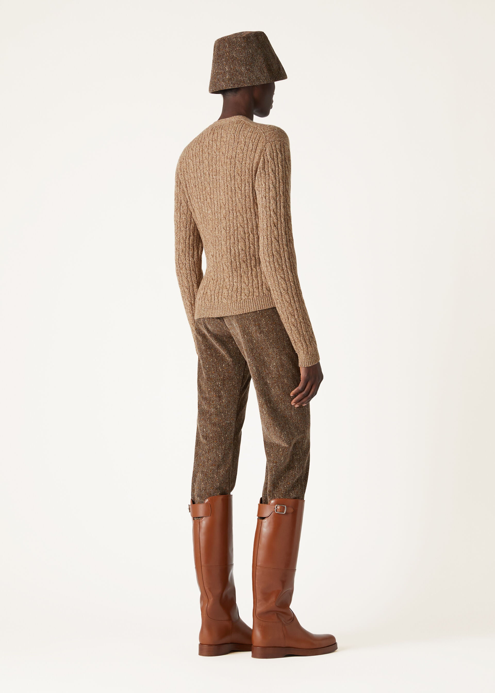 Treccia Cardigan - GOLDEN WHEAT-GINGERBREAD GOLD