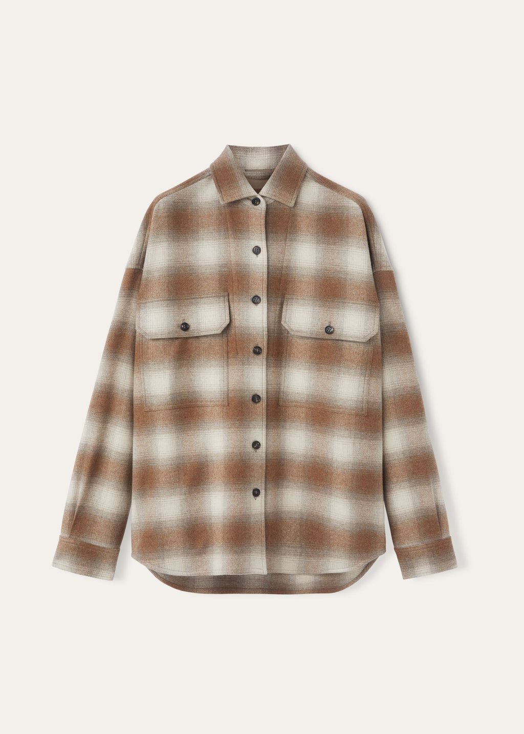 Jenna Overshirt - Light Camel/Ancient Paper