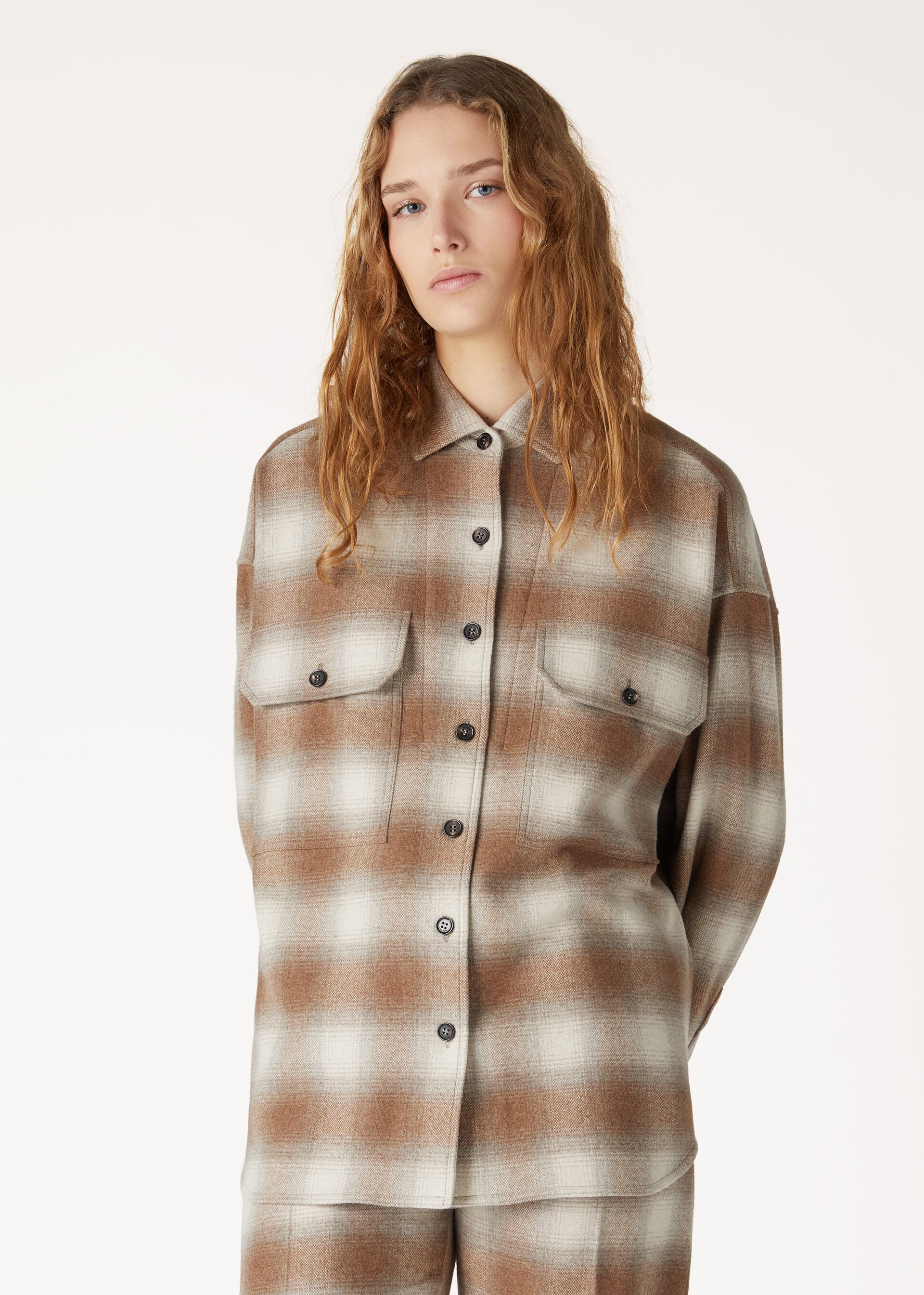 Jenna Overshirt - Light Camel/Ancient Paper