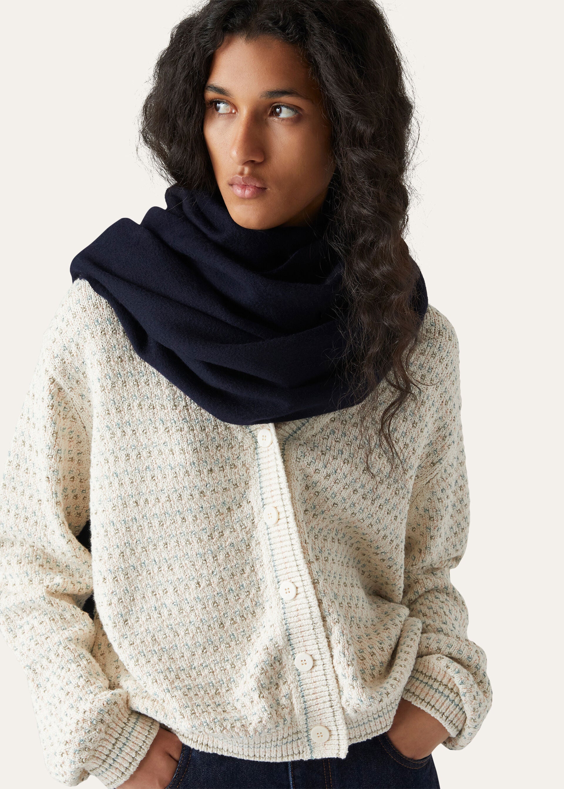 Opera Stole - Navy Blue