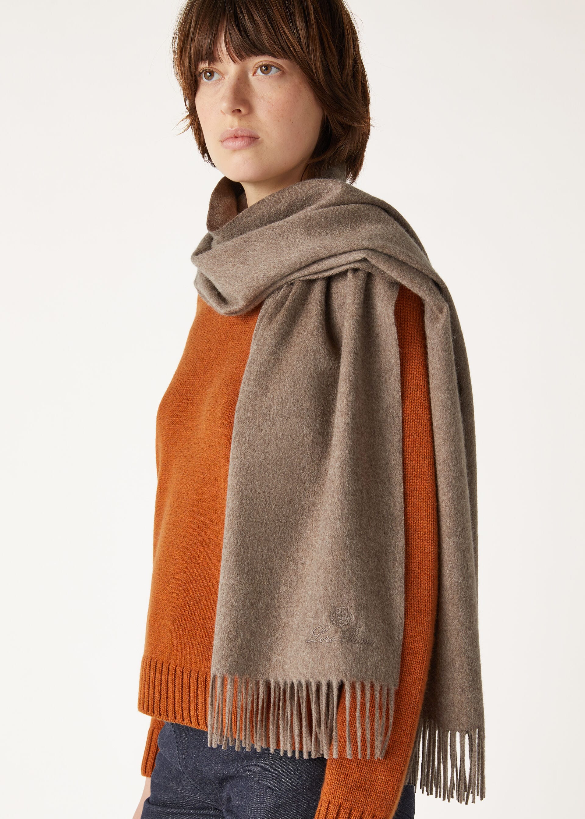 Grande Unita Scarf - Rustic Amber