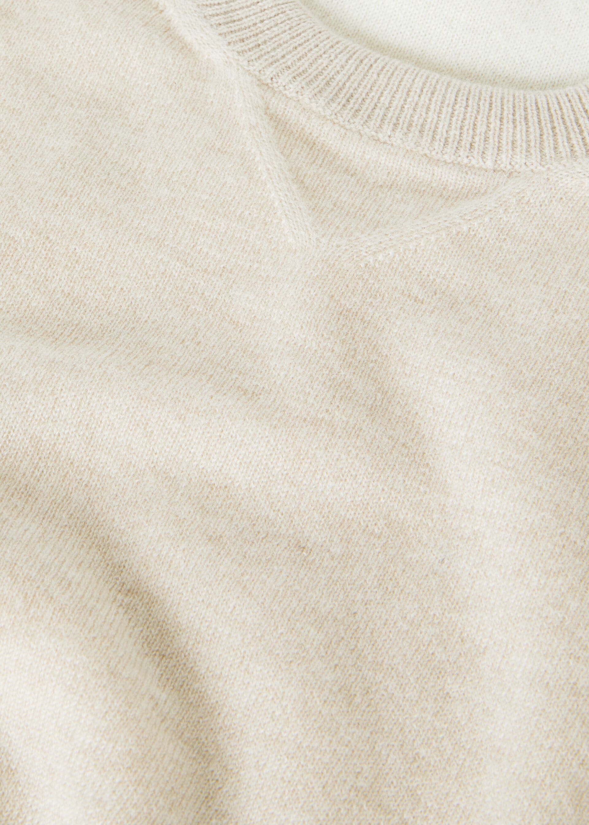 Kid's Duo Crewneck - Natural Suitcase/Nougat