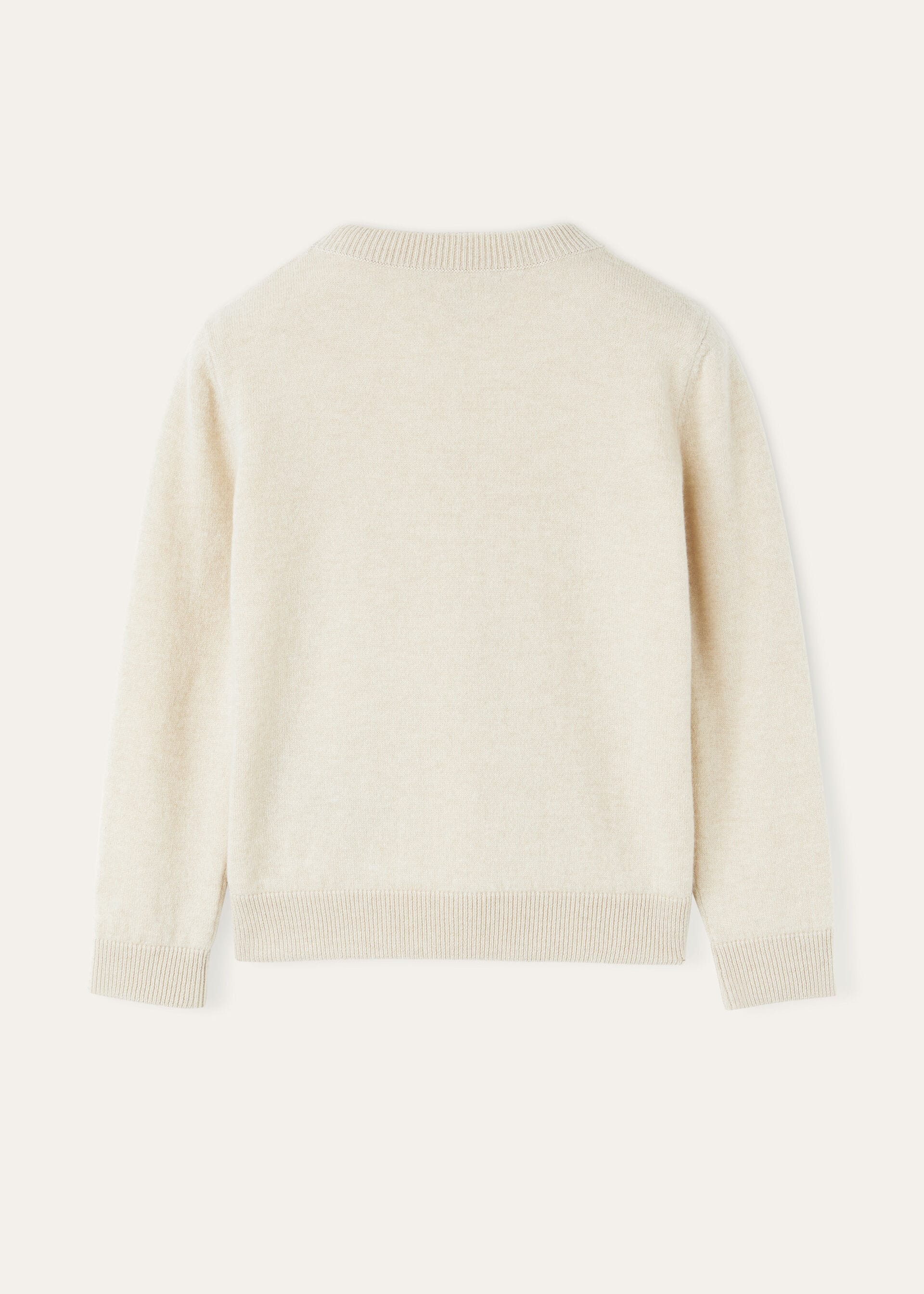 Kid's Duo Crewneck - Natural Suitcase/Nougat