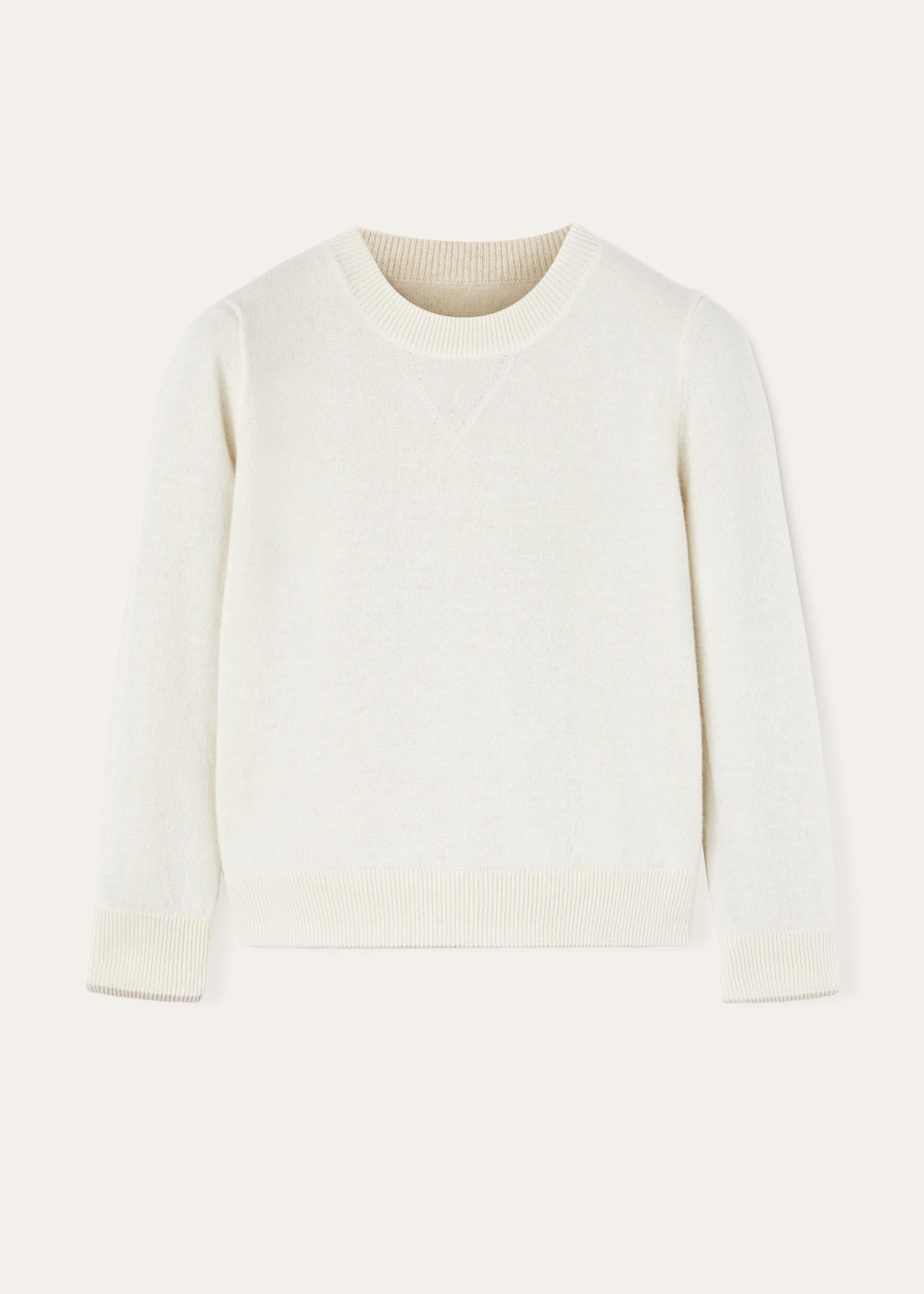 Kid's Duo Crewneck - Natural Suitcase/Nougat