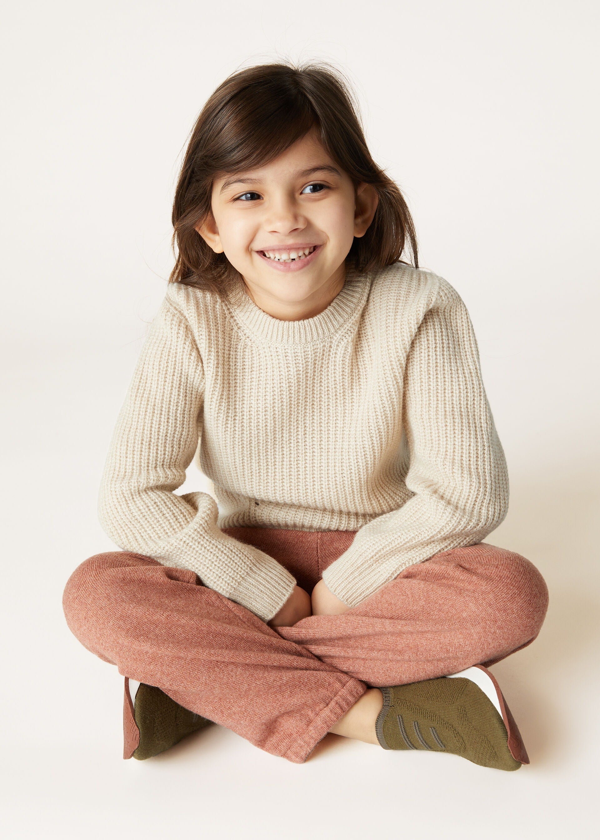 Kid's Happiness Crewneck - Ancient Papyrus