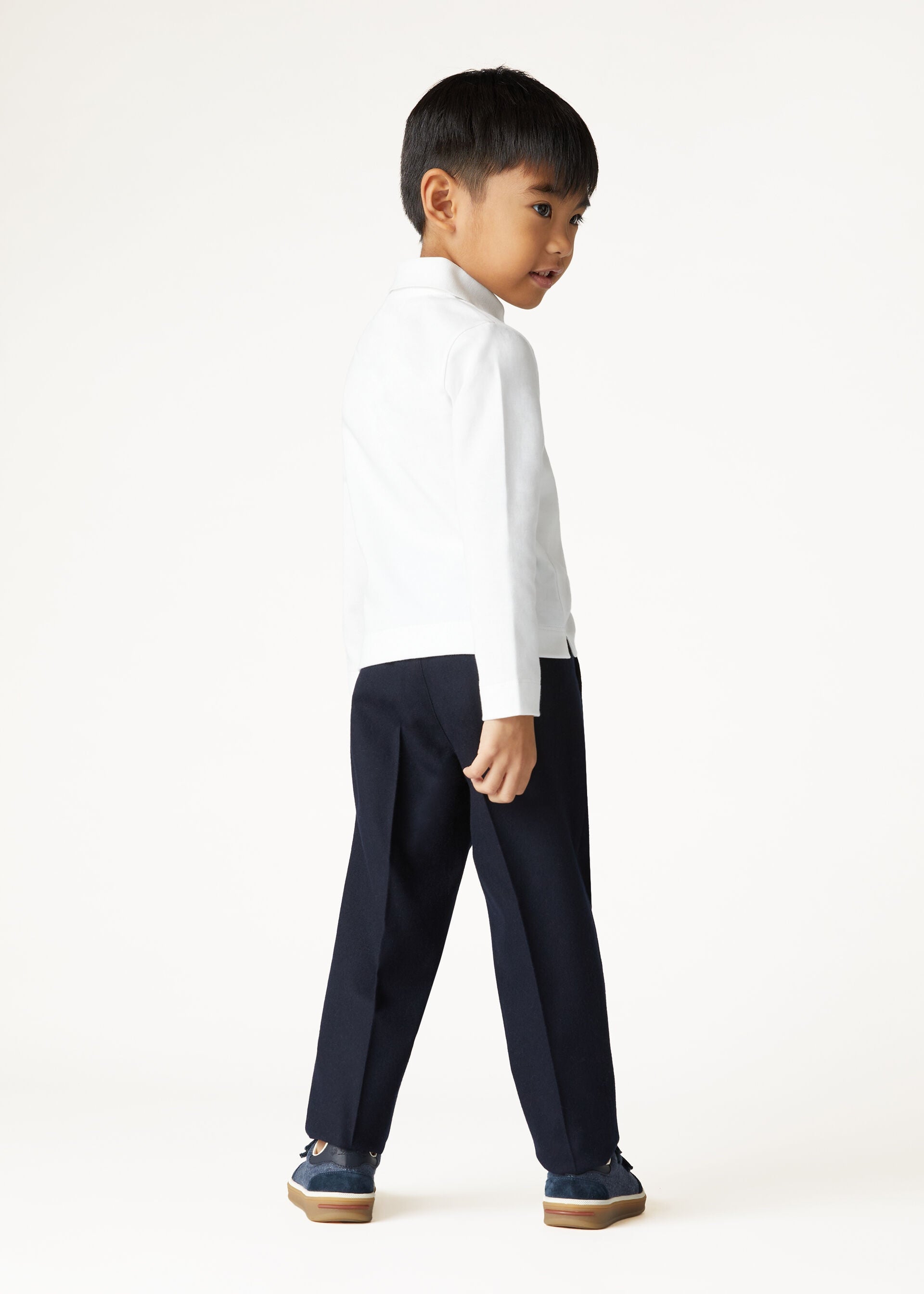 Kid's My-T Polo - Optical White