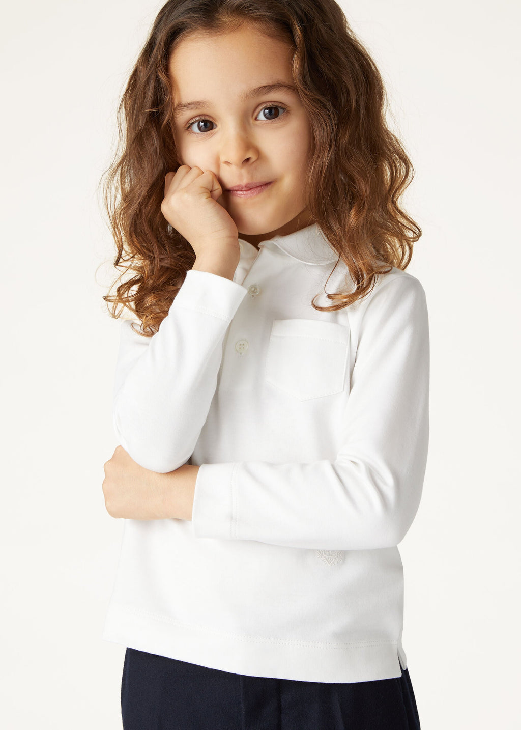 Kid's My-T Polo - Optical White