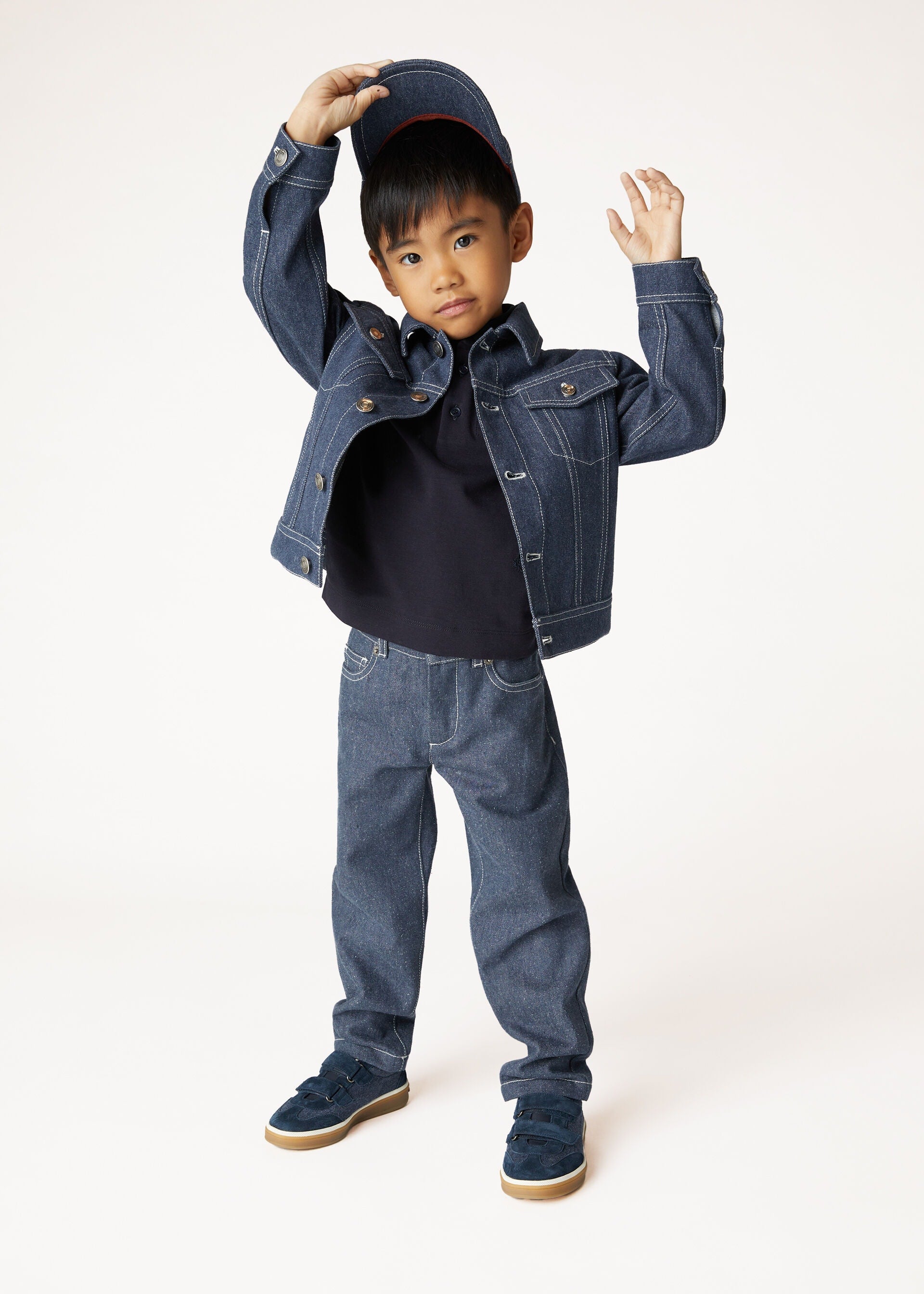 Kid's My-T Polo - Navy Blue