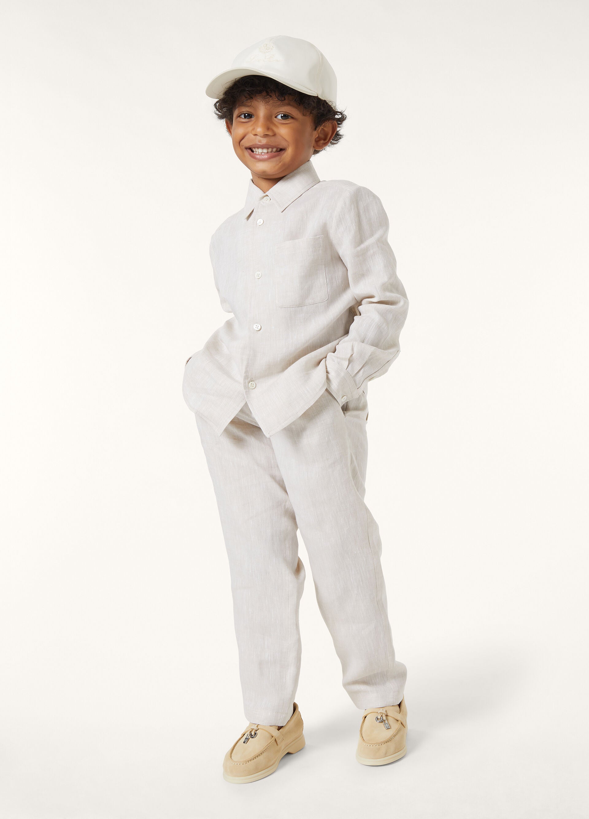 Kid's André Shirt - Pelican Gray