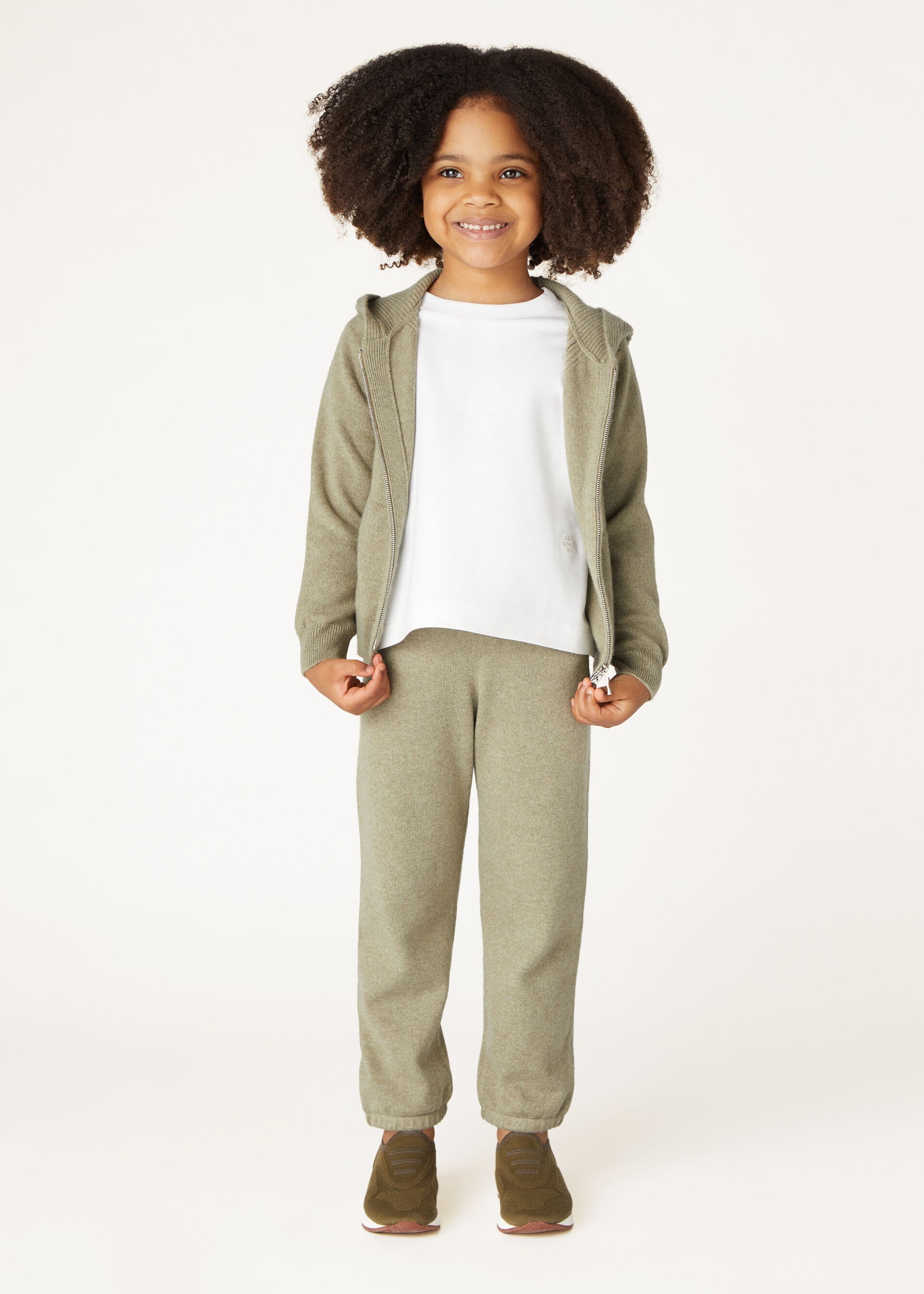 Kid's Merano Bomber Jacket - Coriander Seeds Melange