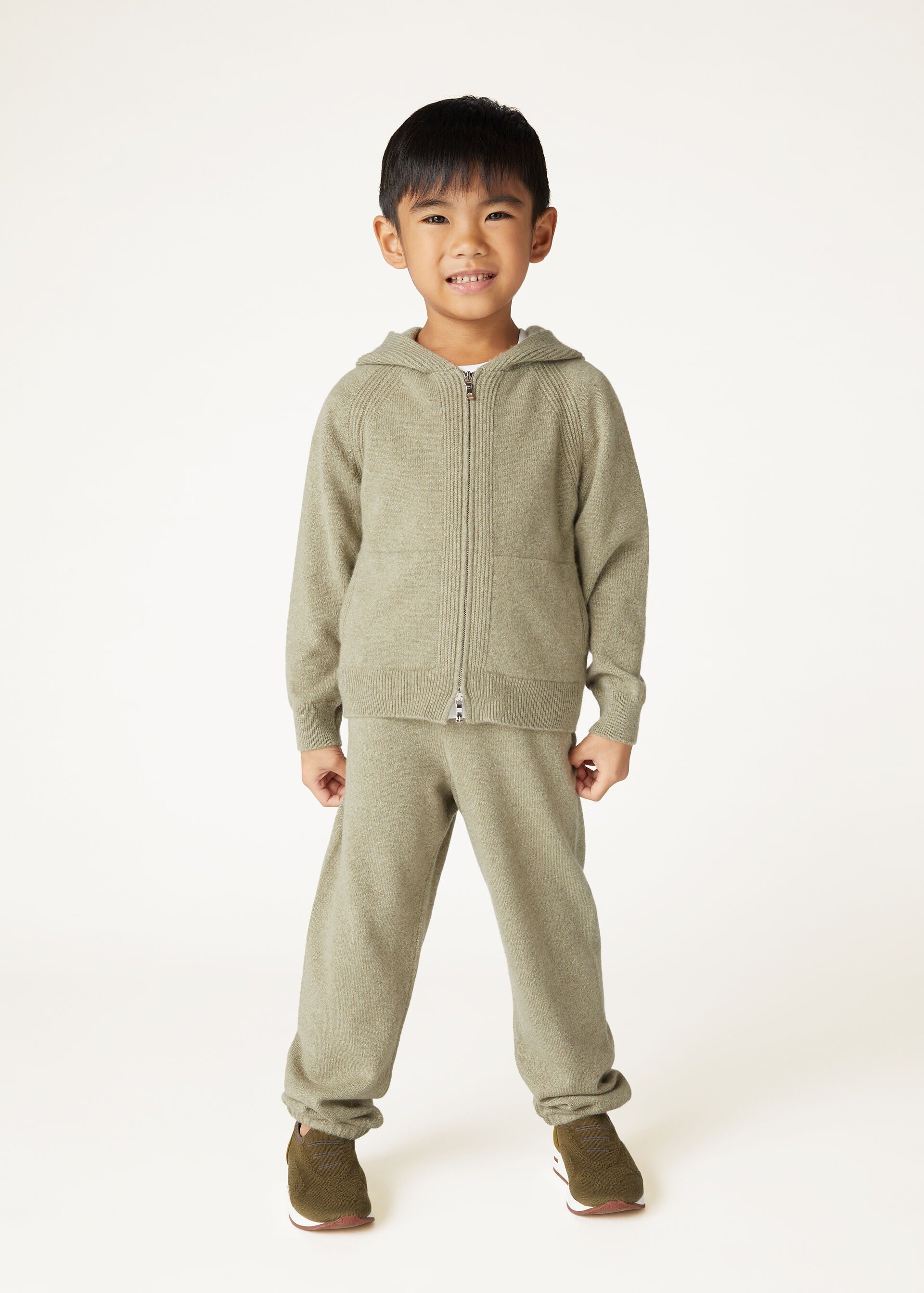 Kid's Merano Bomber Jacket - Coriander Seeds Melange