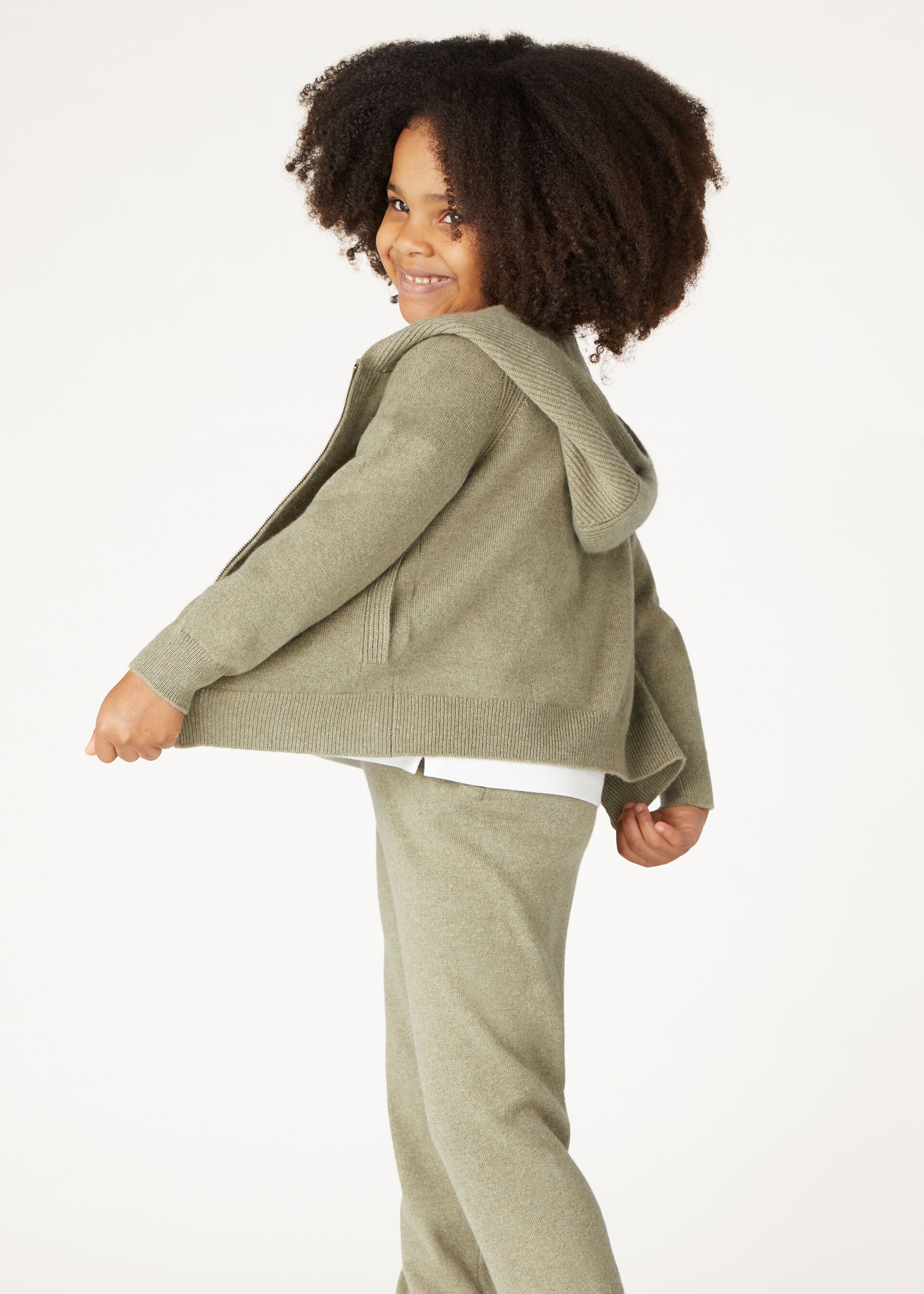Kid's Merano Bomber Jacket - Coriander Seeds Melange