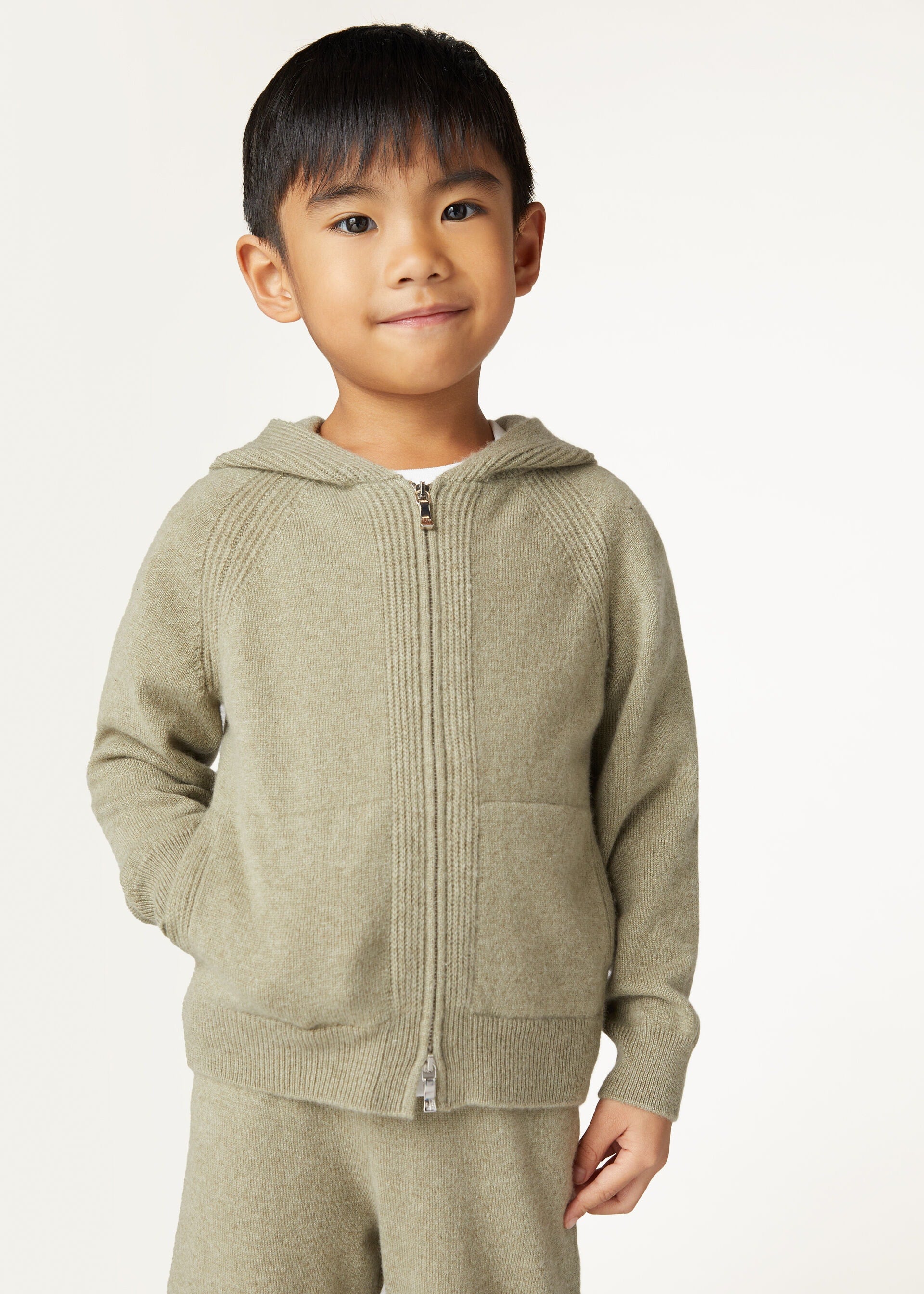 Kid's Merano Bomber Jacket - Coriander Seeds Melange
