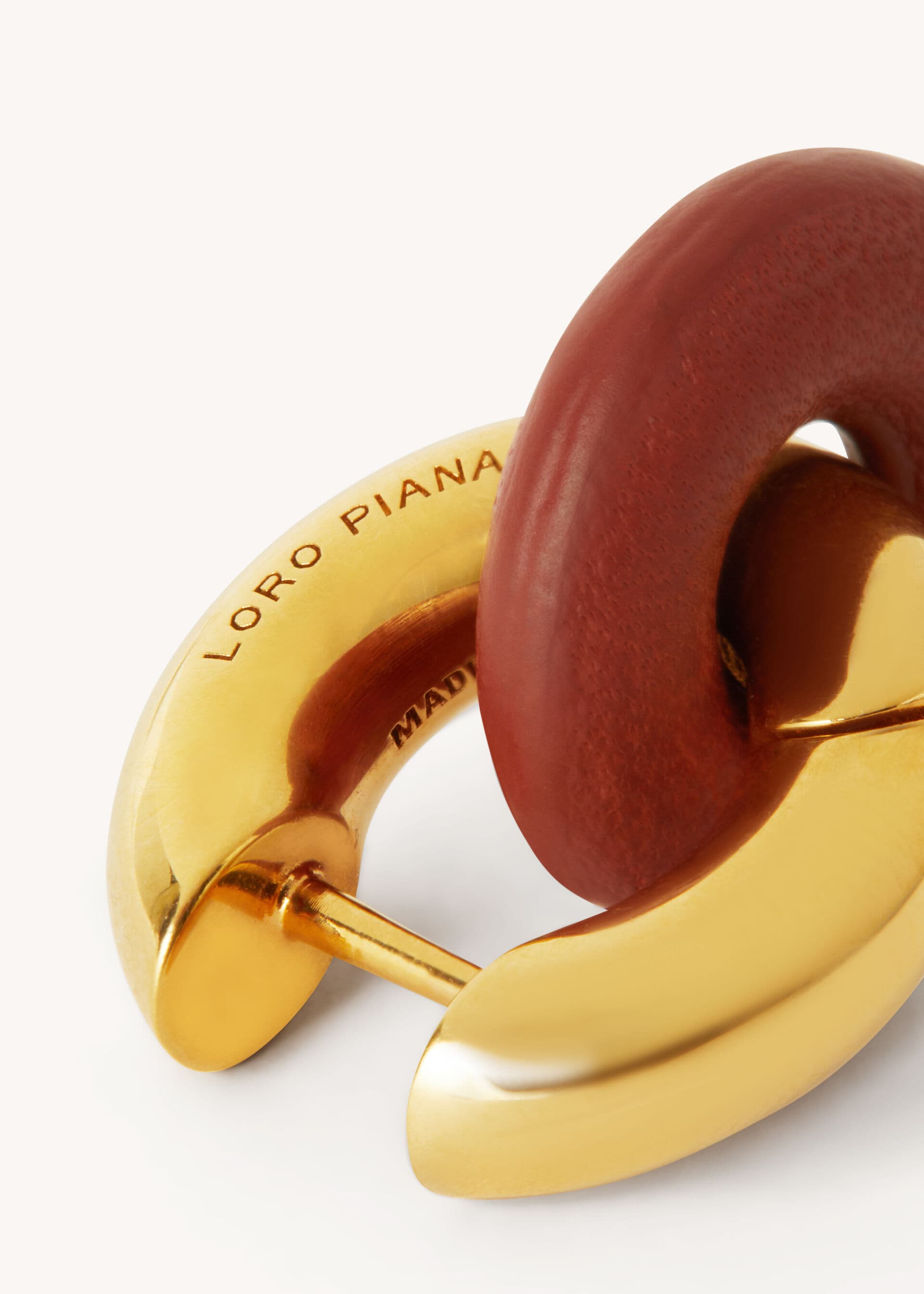 Duo Double Hoop Earrings - Deep Kummel/Jewel Sun Gold
