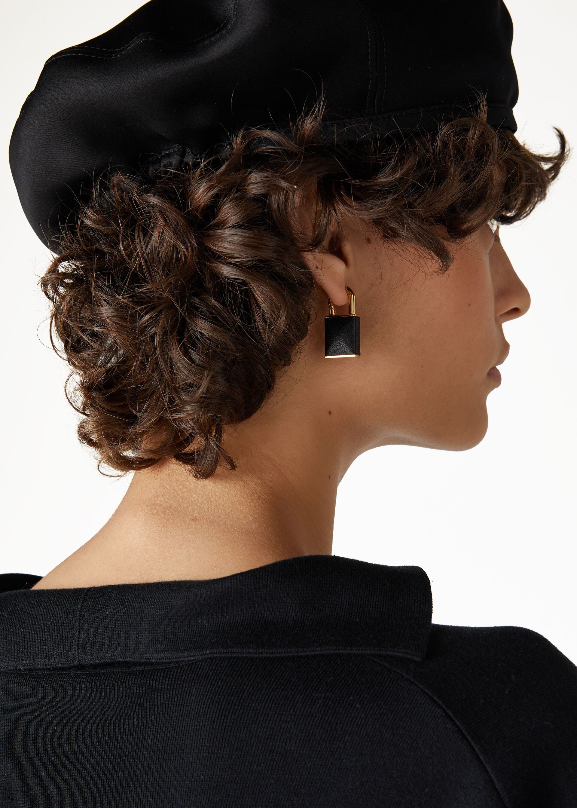 Charm Earrings - Black/Jewel Sun Gold