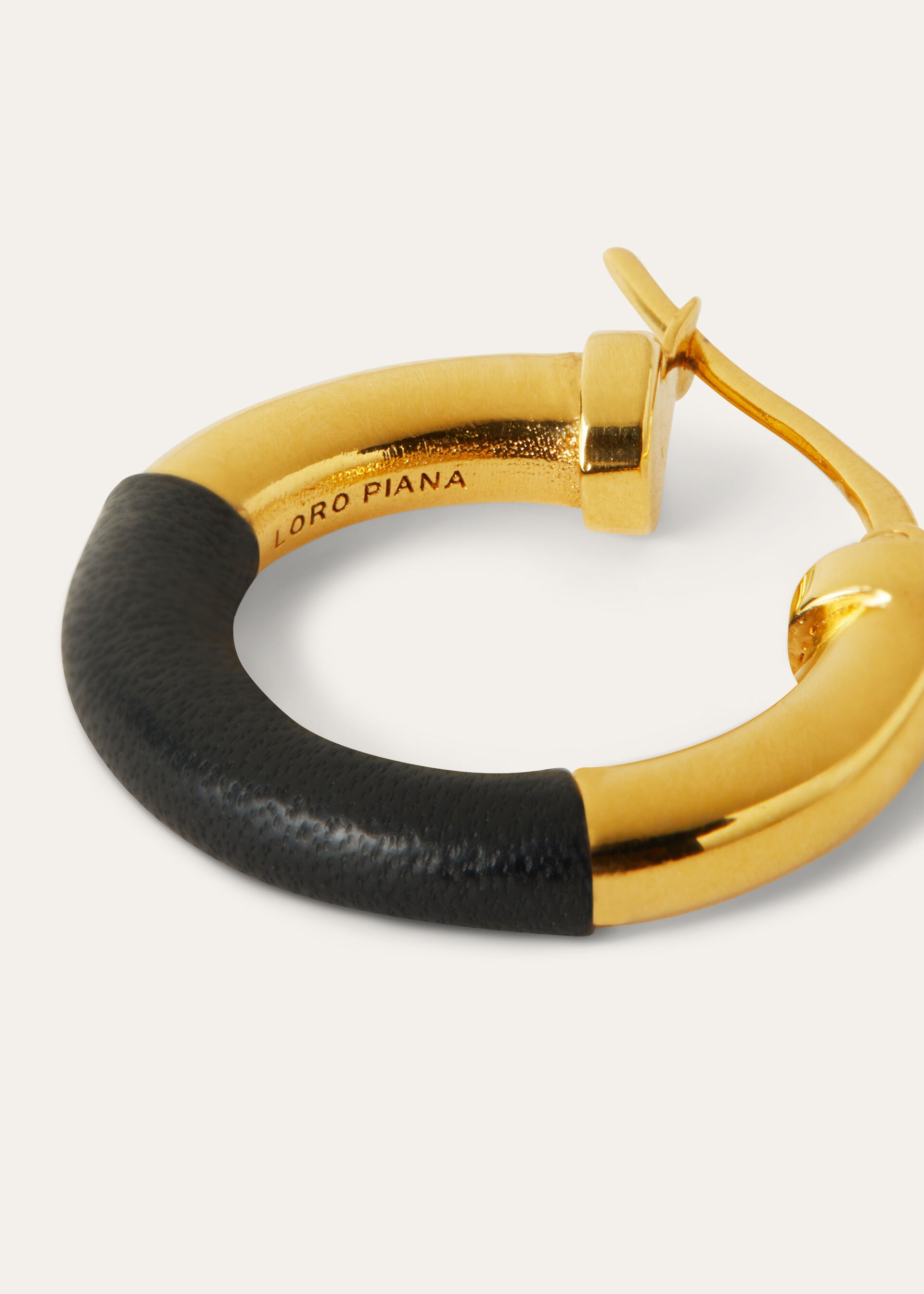 Duo Hoop Earrings - Black/Jewel Sun Gold