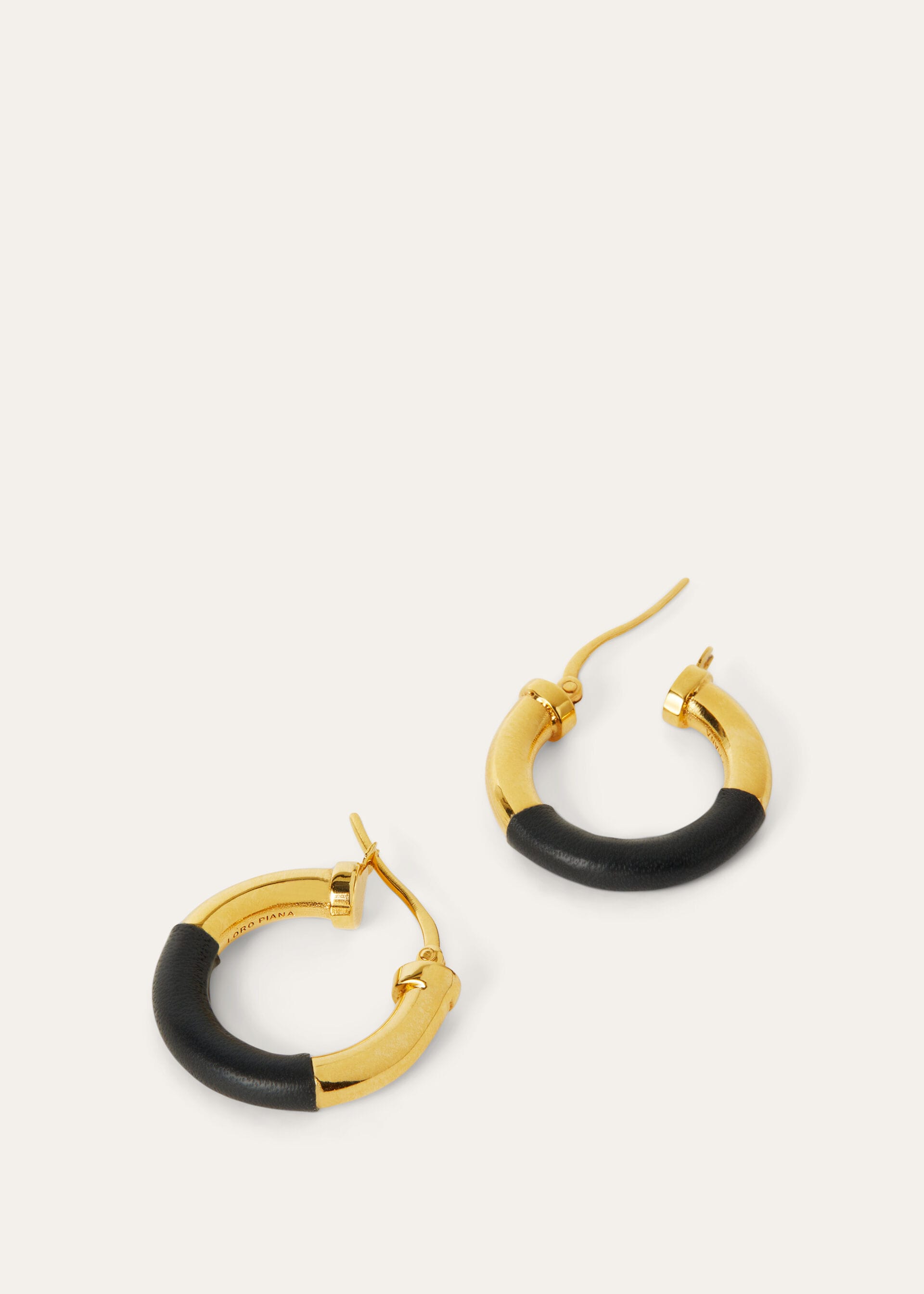 Duo Hoop Earrings - Black/Jewel Sun Gold