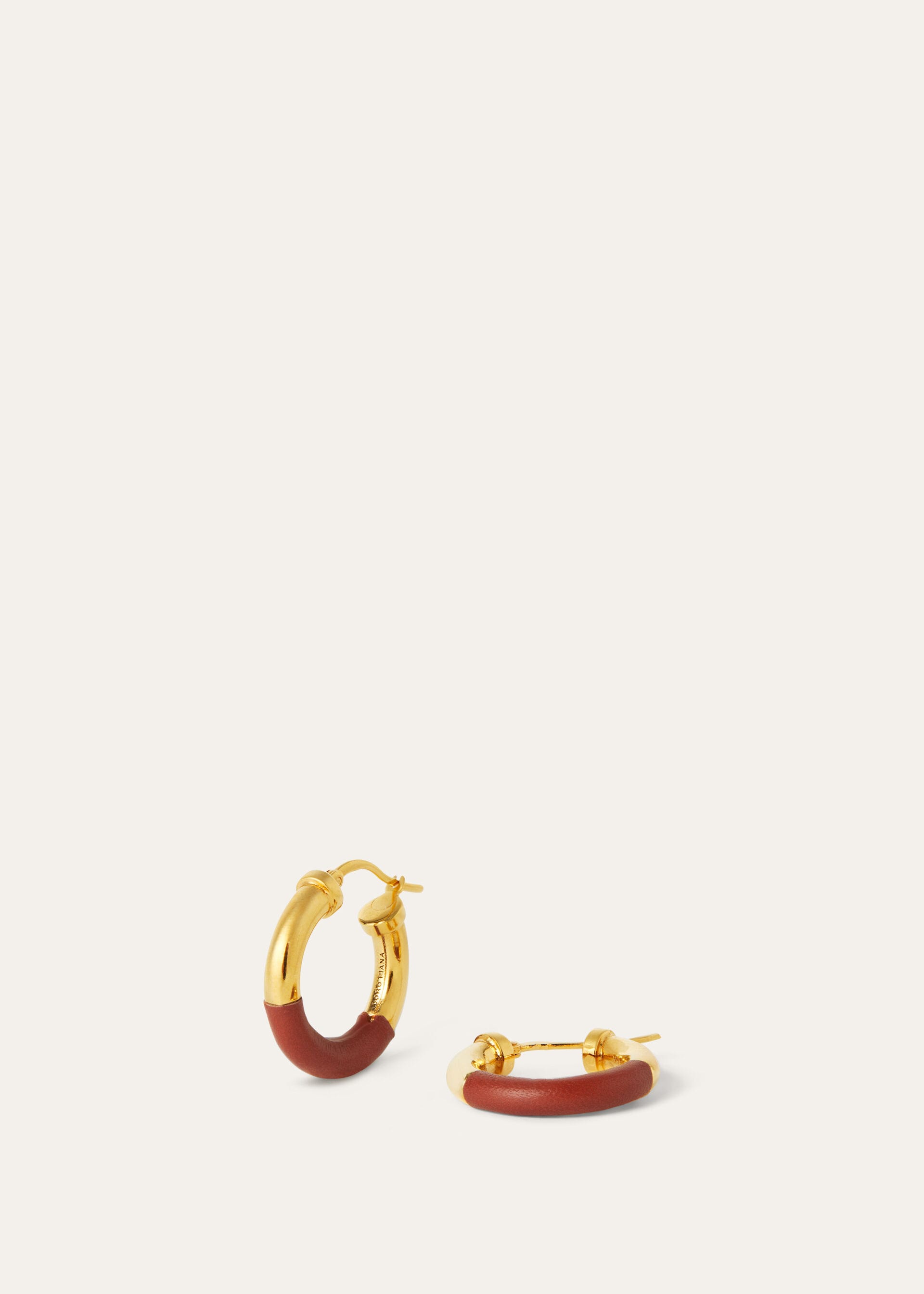 Duo Hoop Earrings - Deep Kummel/Jewel Sun Gold