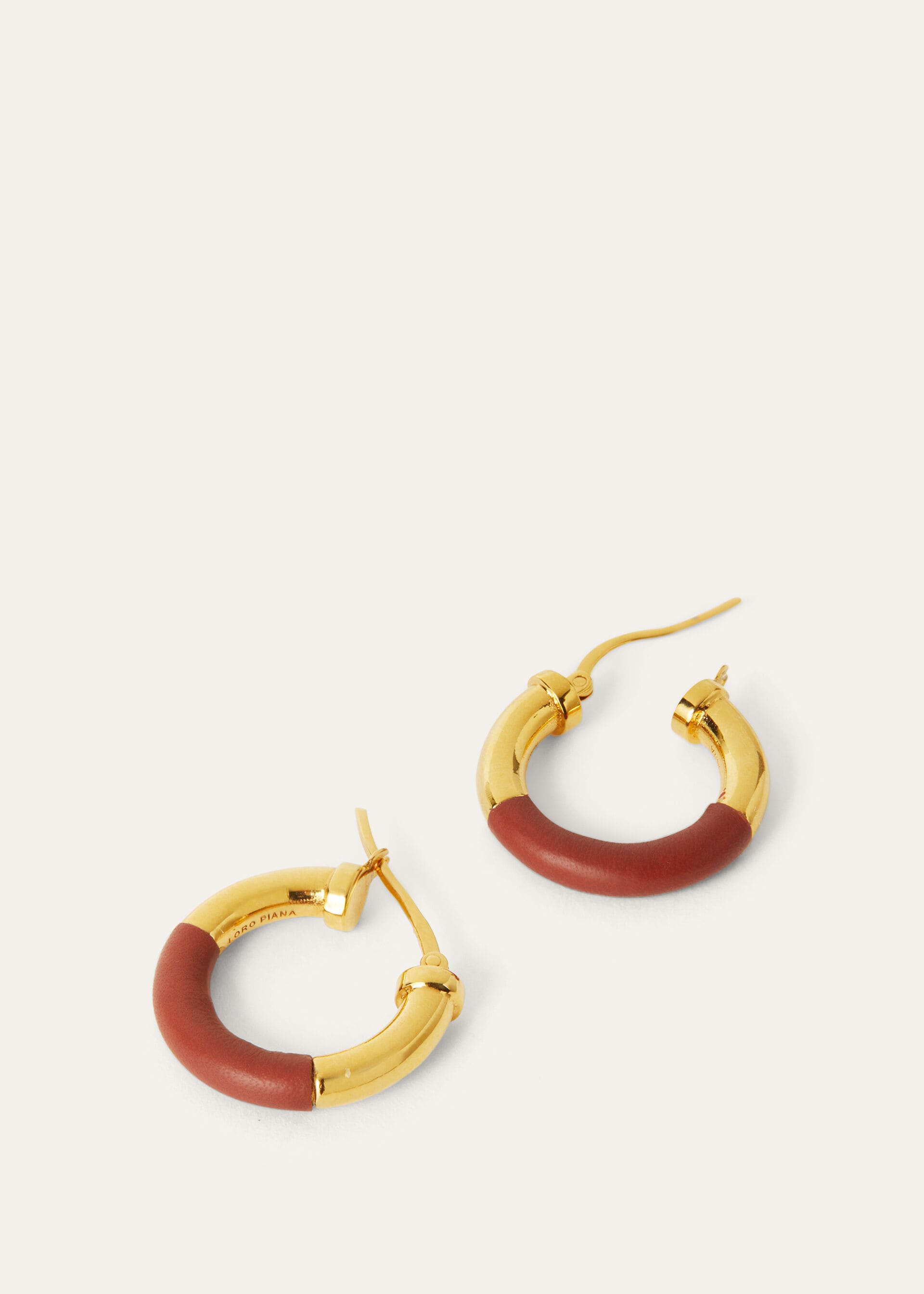 Duo Hoop Earrings - Deep Kummel/Jewel Sun Gold