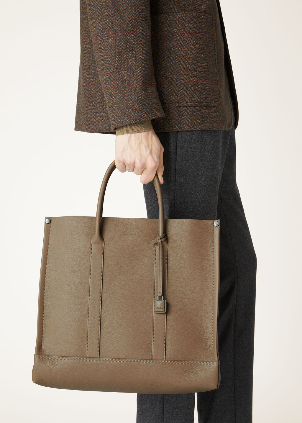 Small Beam tote - Warm Mastic/Onyx