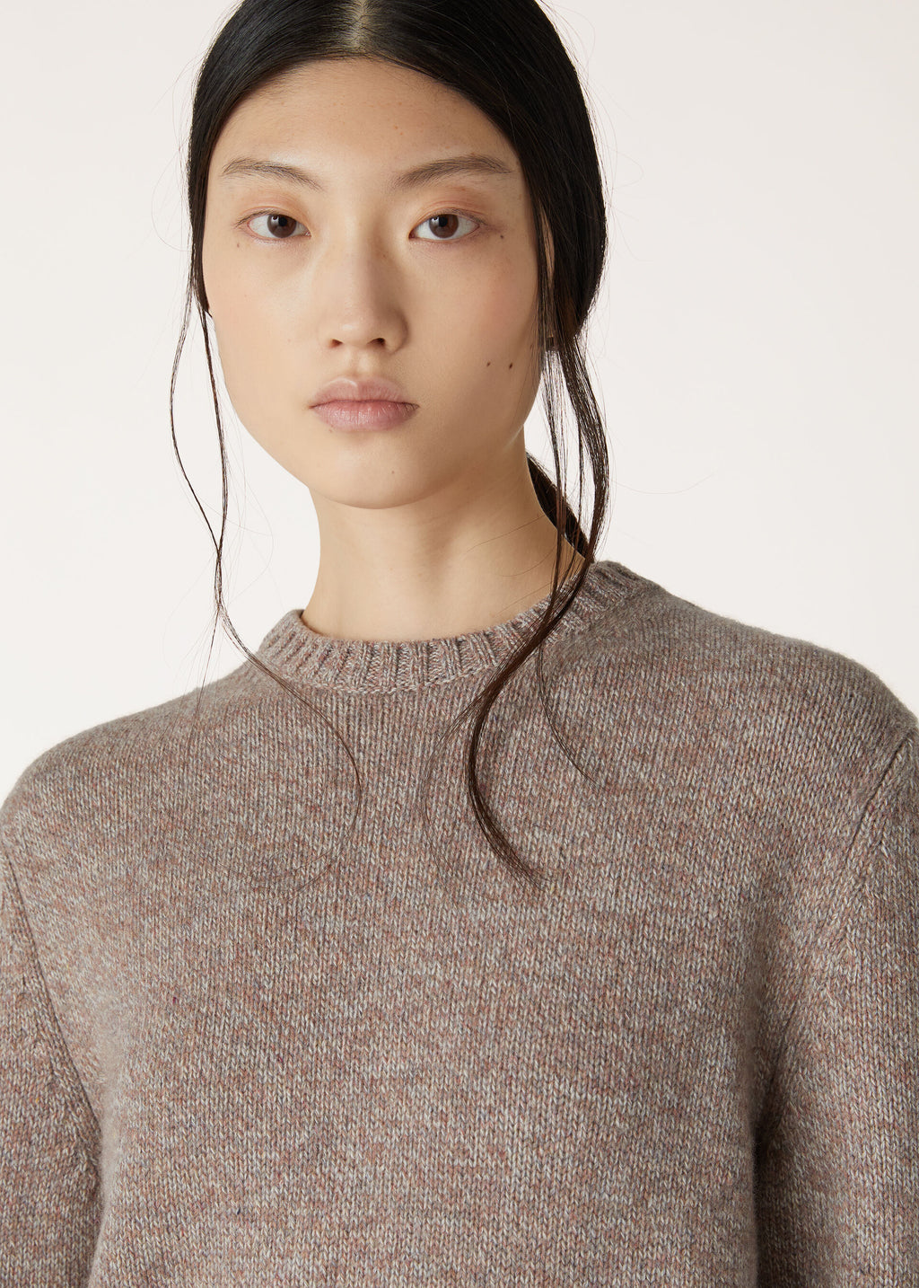 Loro Crewneck - GRAIN BROWN-RED SAND-PURE DUNES