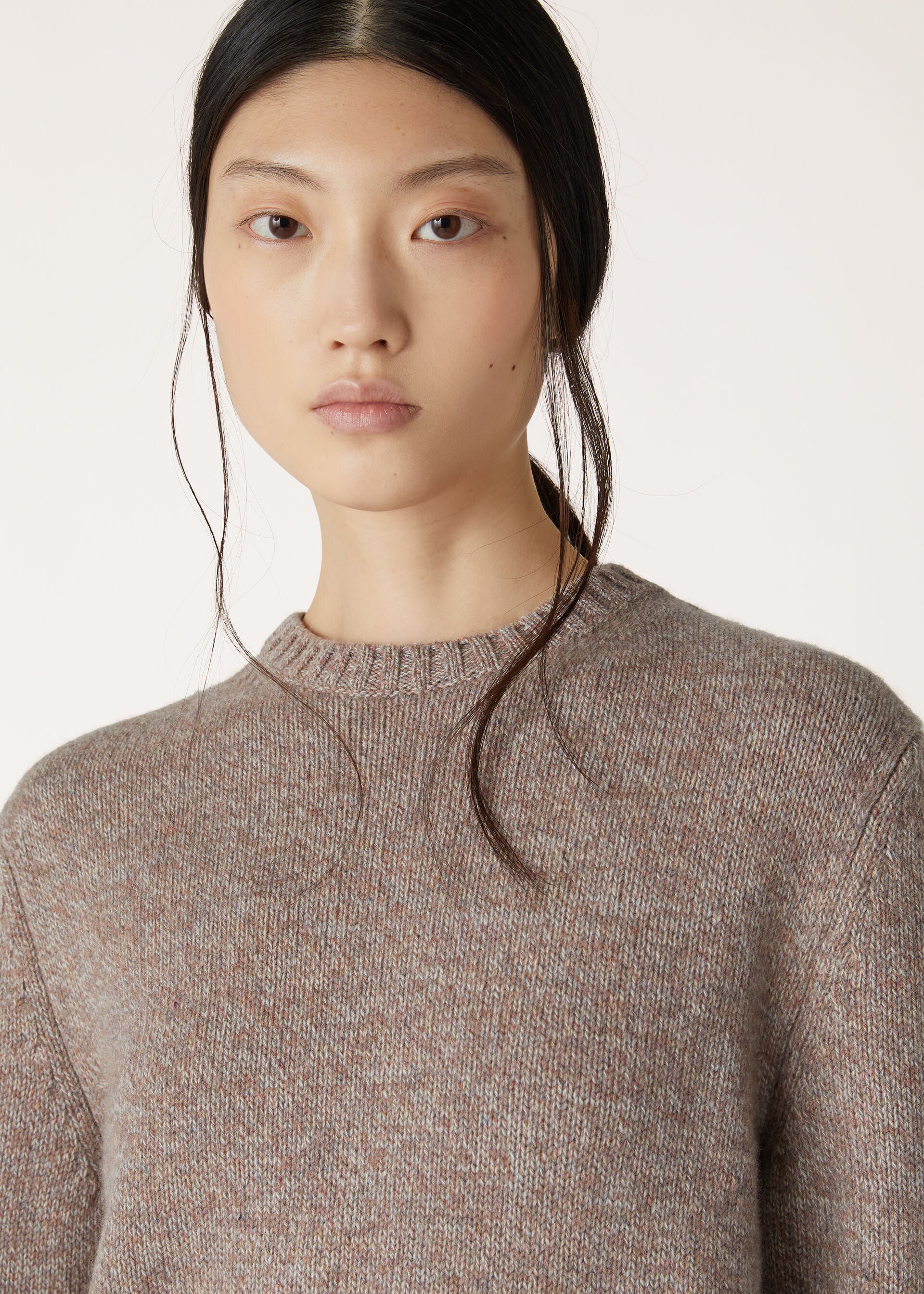 Loro Crewneck - GRAIN BROWN-RED SAND-PURE DUNES