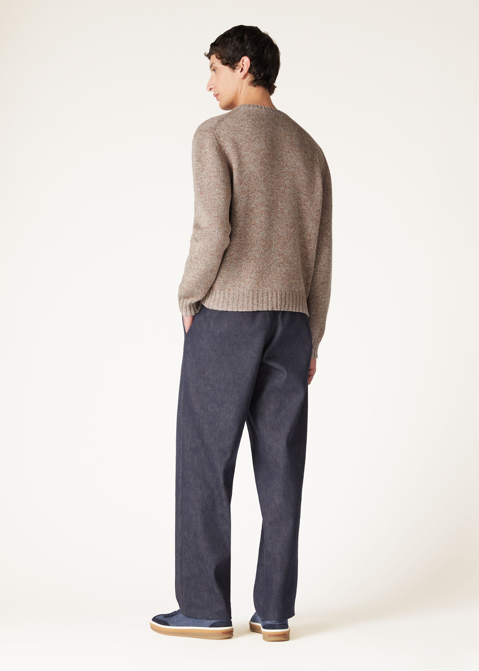 Loro Crewneck - GRAIN BROWN-RED SAND-PURE DUNES