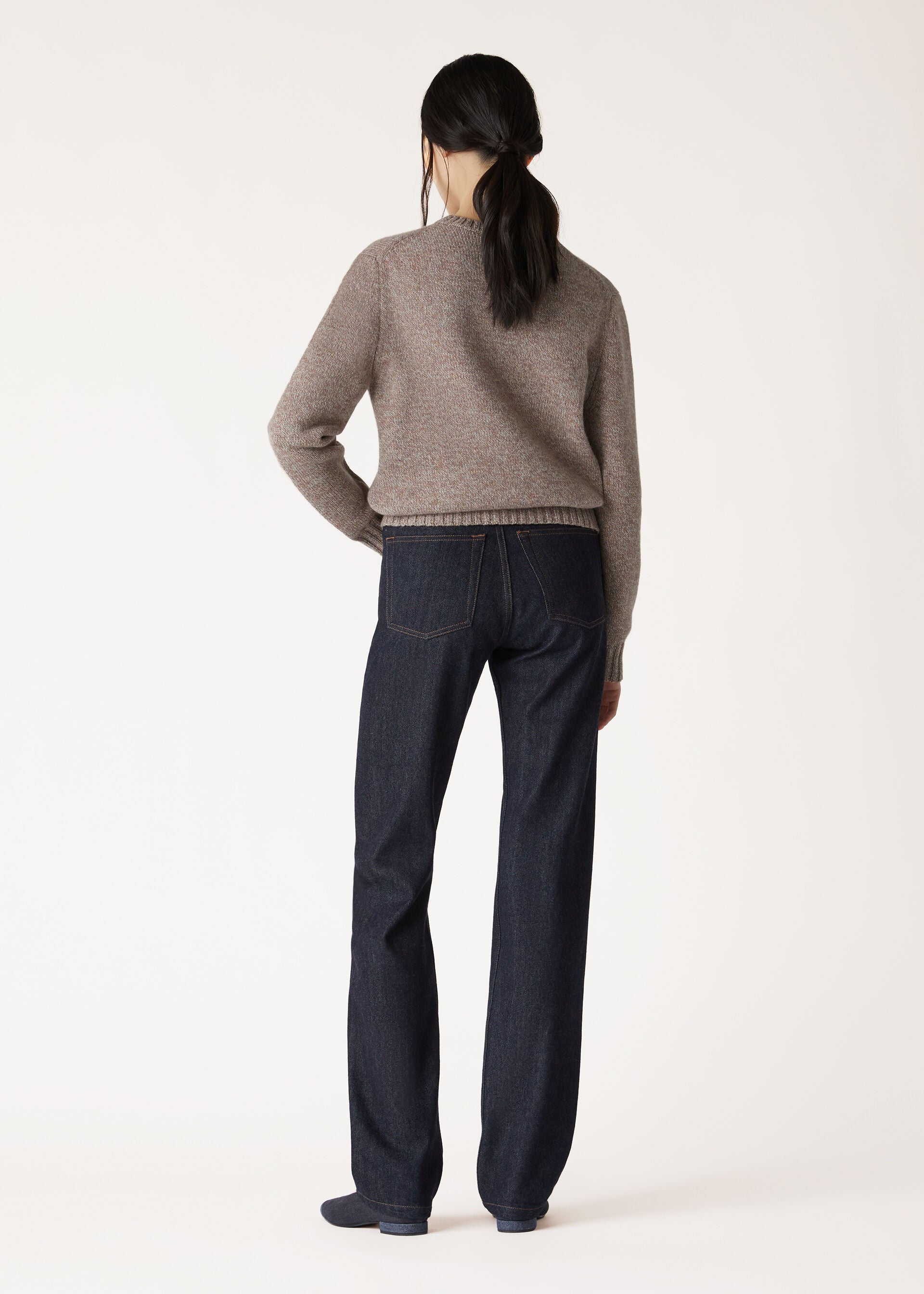Loro Crewneck - GRAIN BROWN-RED SAND-PURE DUNES