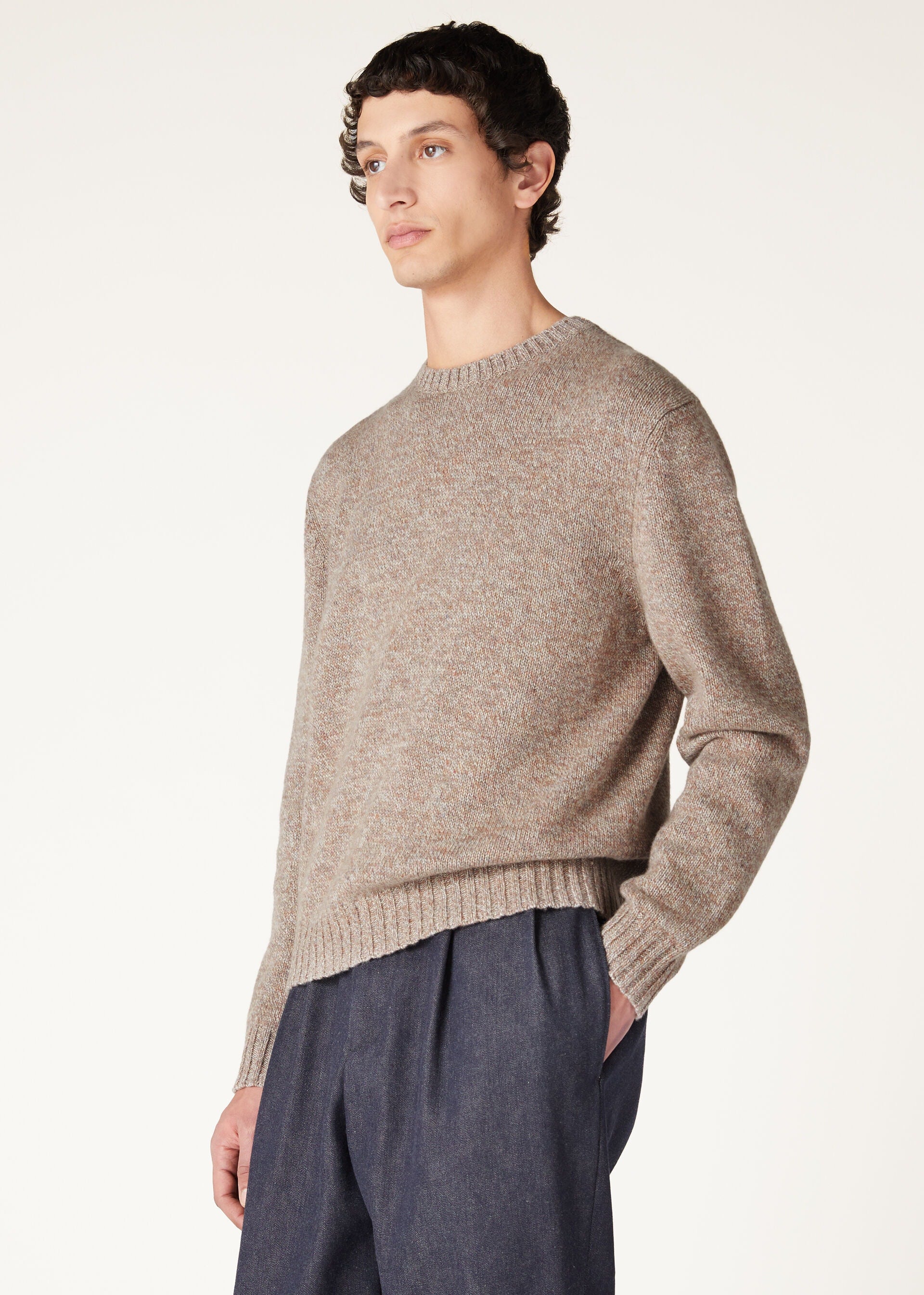Loro Crewneck - GRAIN BROWN-RED SAND-PURE DUNES