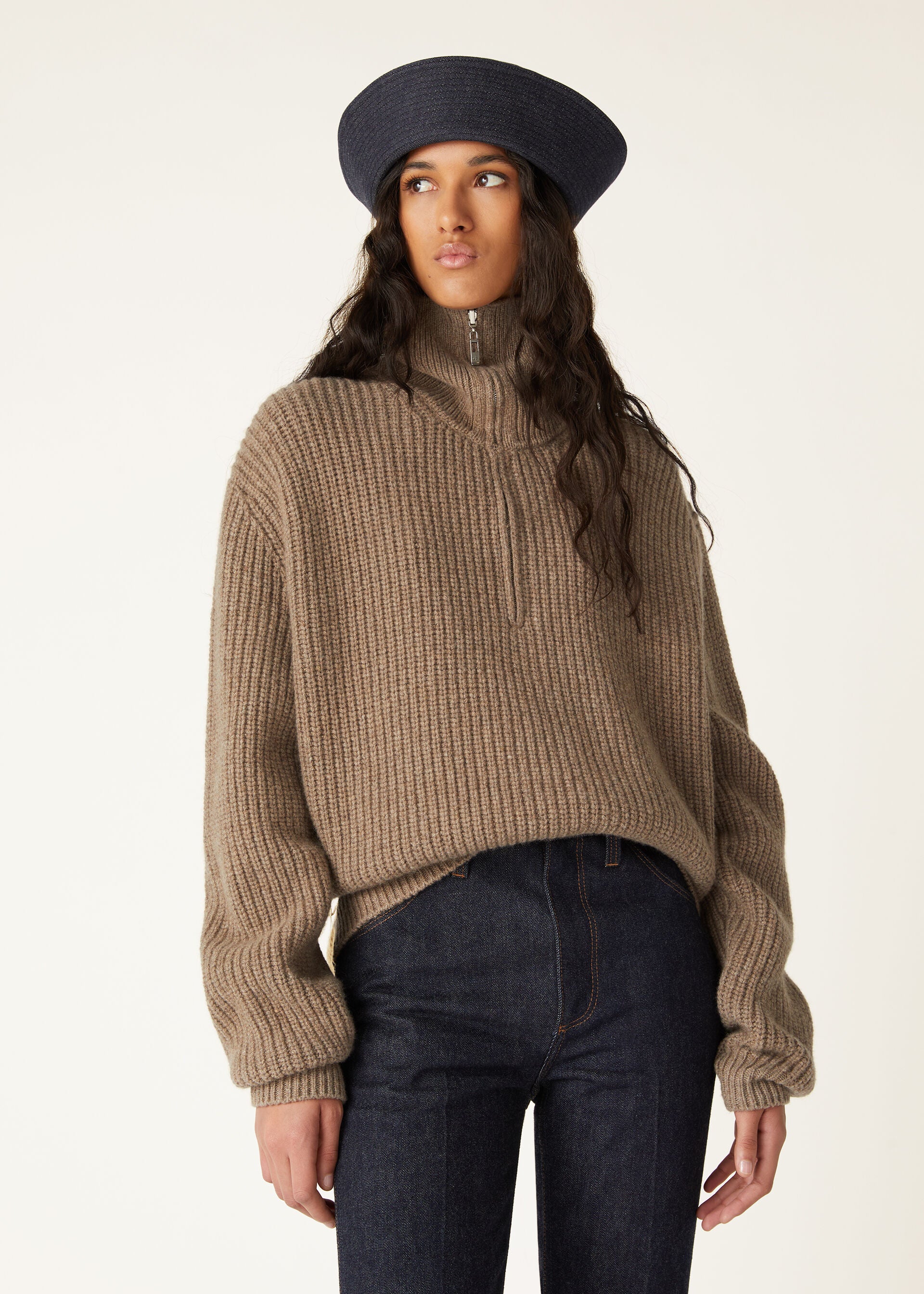 Loro Sweater - Grain Brown Melange