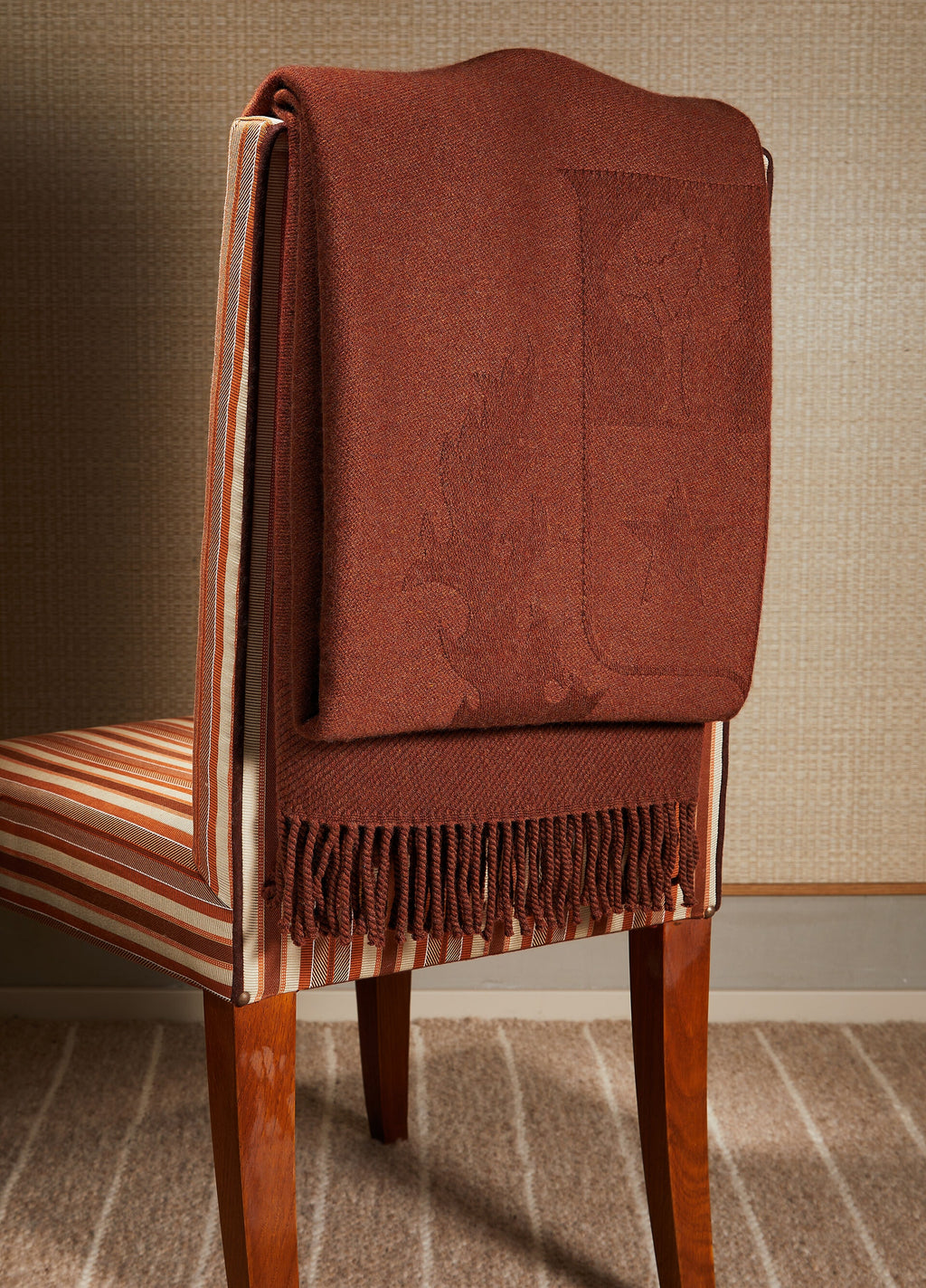Crest Blanket - Nutmeg Melange